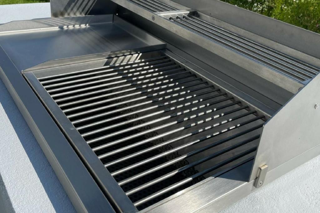 95x48 cm Holzkohlegrill Einbaugrill Edelstahlgrill Grill Edelstahl