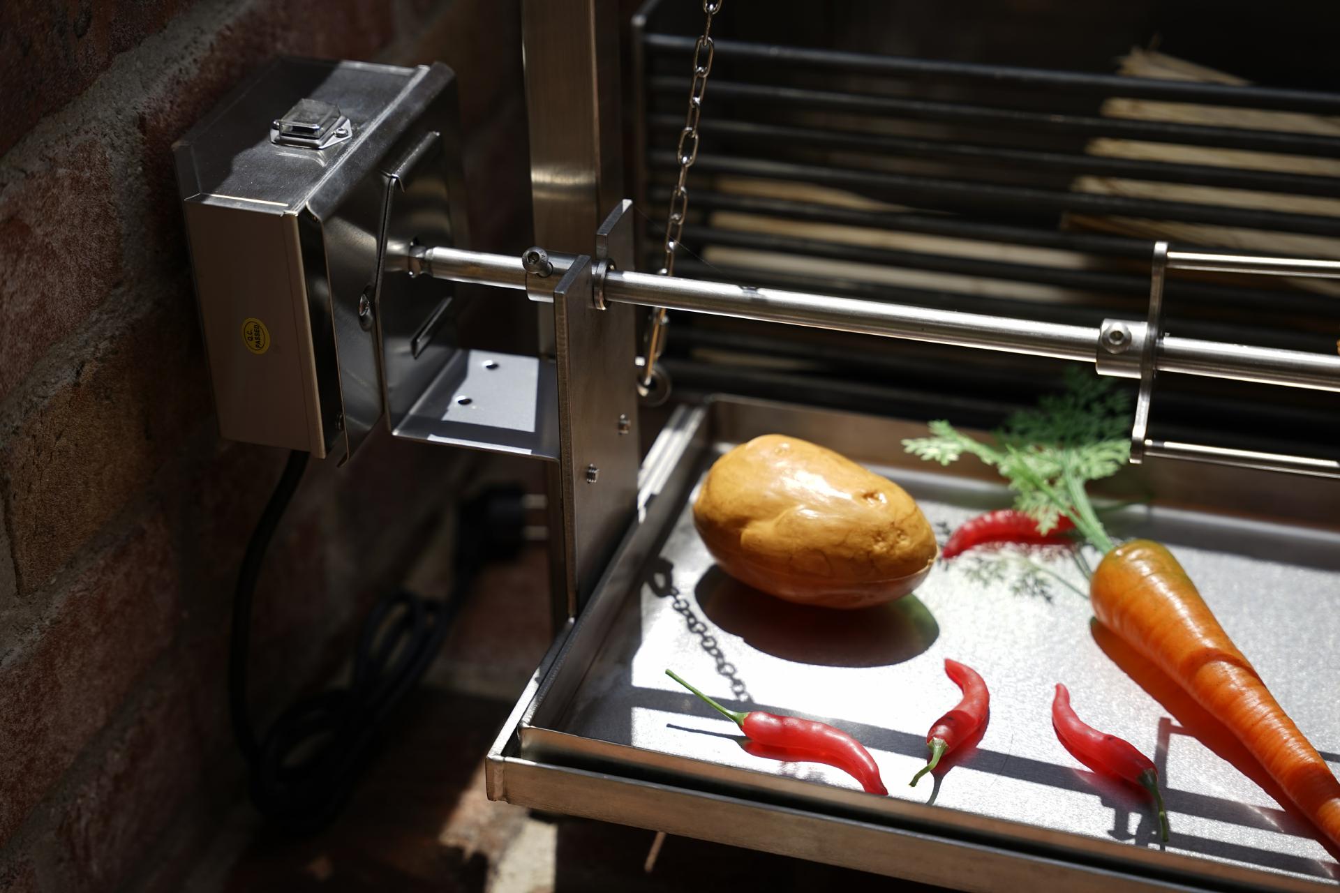 PROFI Drehspieß Lager mit Klemmung (1 Stück)