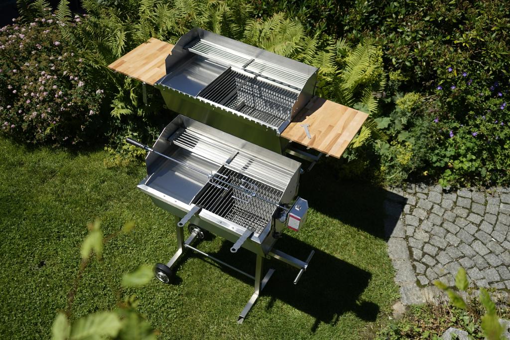 75x40 cm Holzkohlegrill Familiengrill Edelstahlgrill Grill Edelstahl