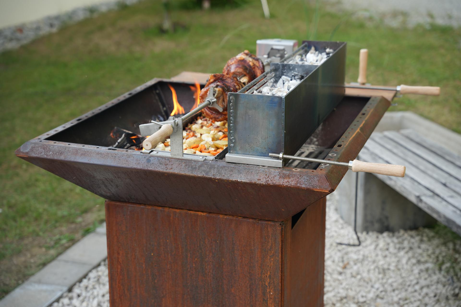 PROFI Ausgleichsgewicht Drehspieß Edelstahl Gegengewicht