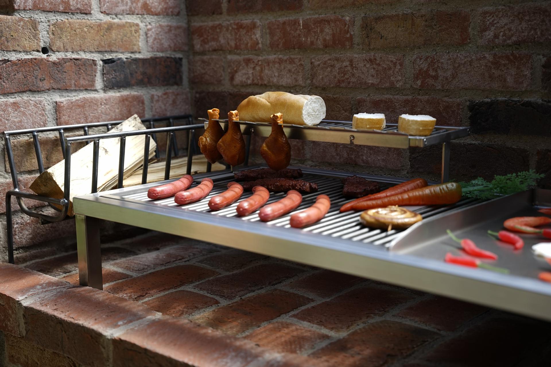 Grillrost Warmhalterost Maßanfertigung mit Füßen Edelstahl nach Maß