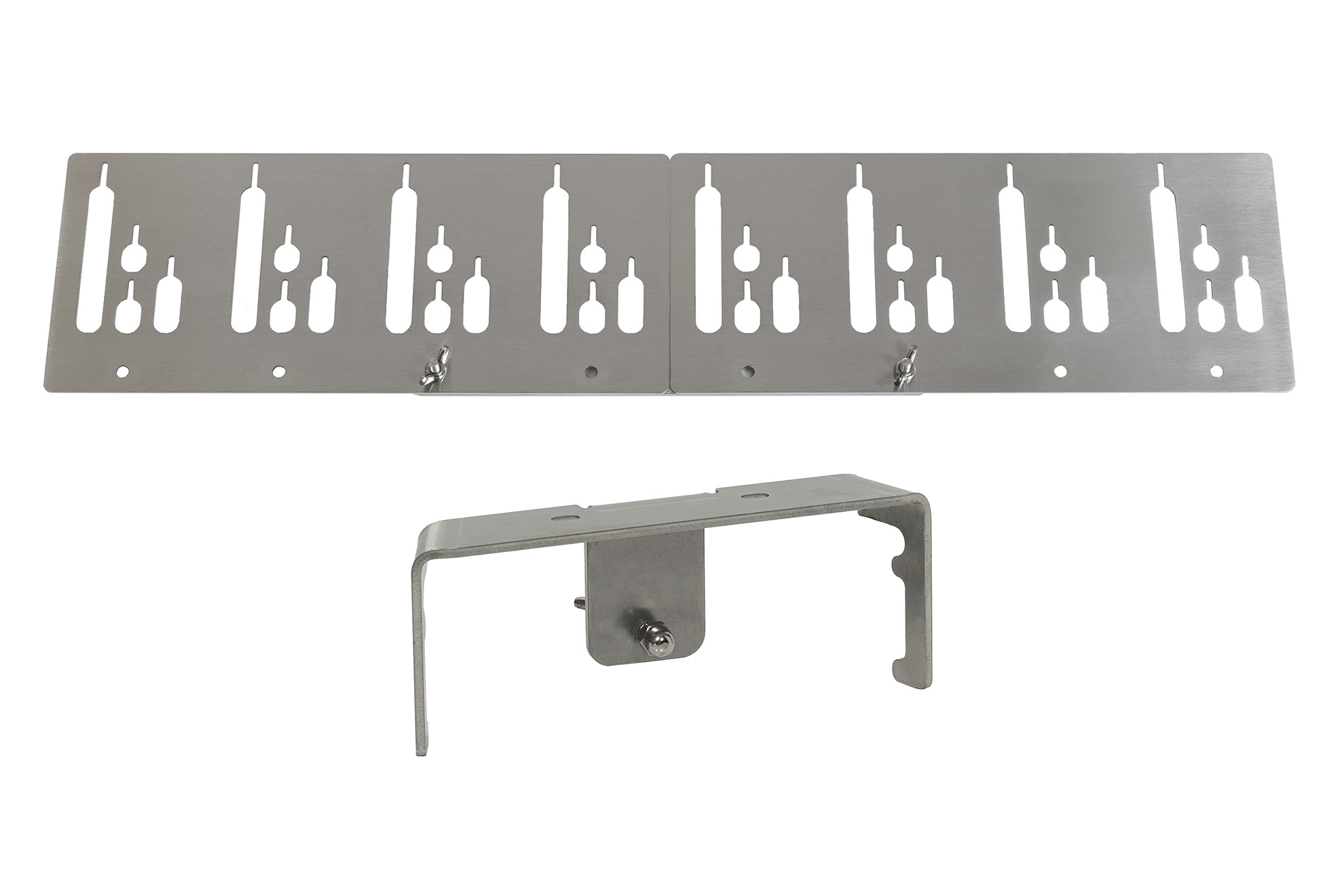Set 11 Klemmhalter für dicke Feuerschale 8er Pyron Stove / Steckerlfisch Fisch Halter Spießhalter