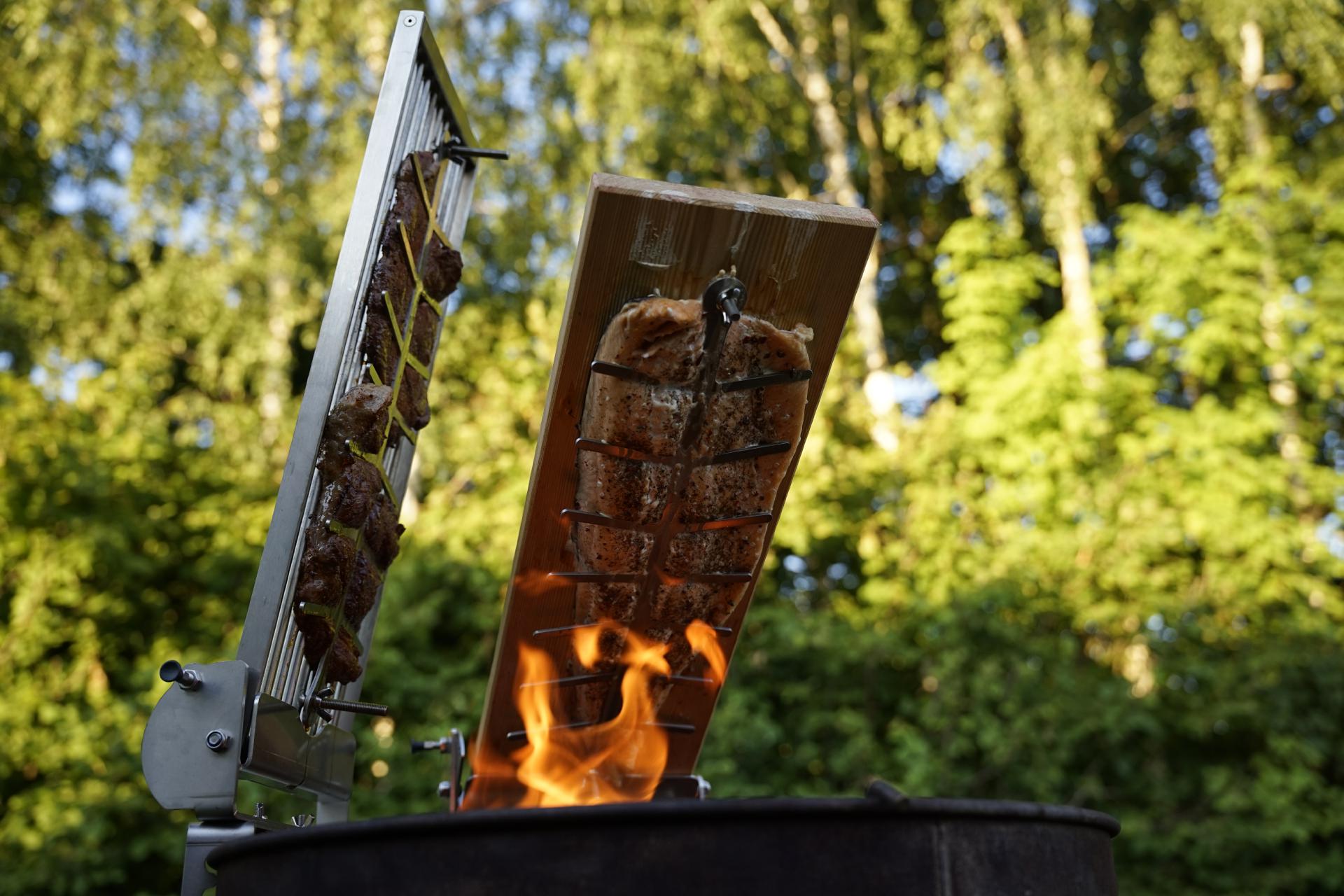 Flammlachsbrett + Verstellsystem