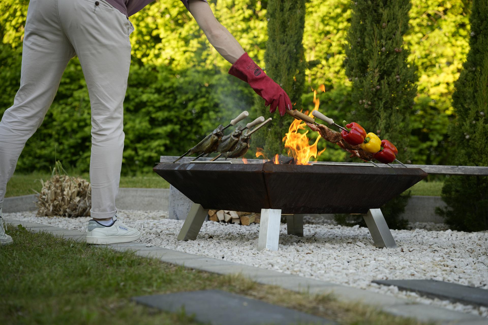 Premium Grillhandschuhe Echtleder