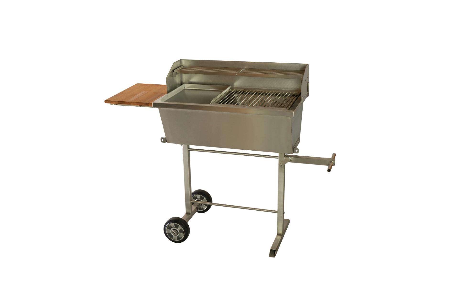 75x40 cm Holzkohlegrill Familiengrill Edelstahlgrill Grill Edelstahl