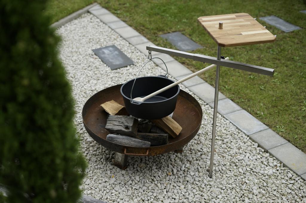 Dutch Oven 13,6 L für Galgen Gusseisen Kochtopf Gusstopf