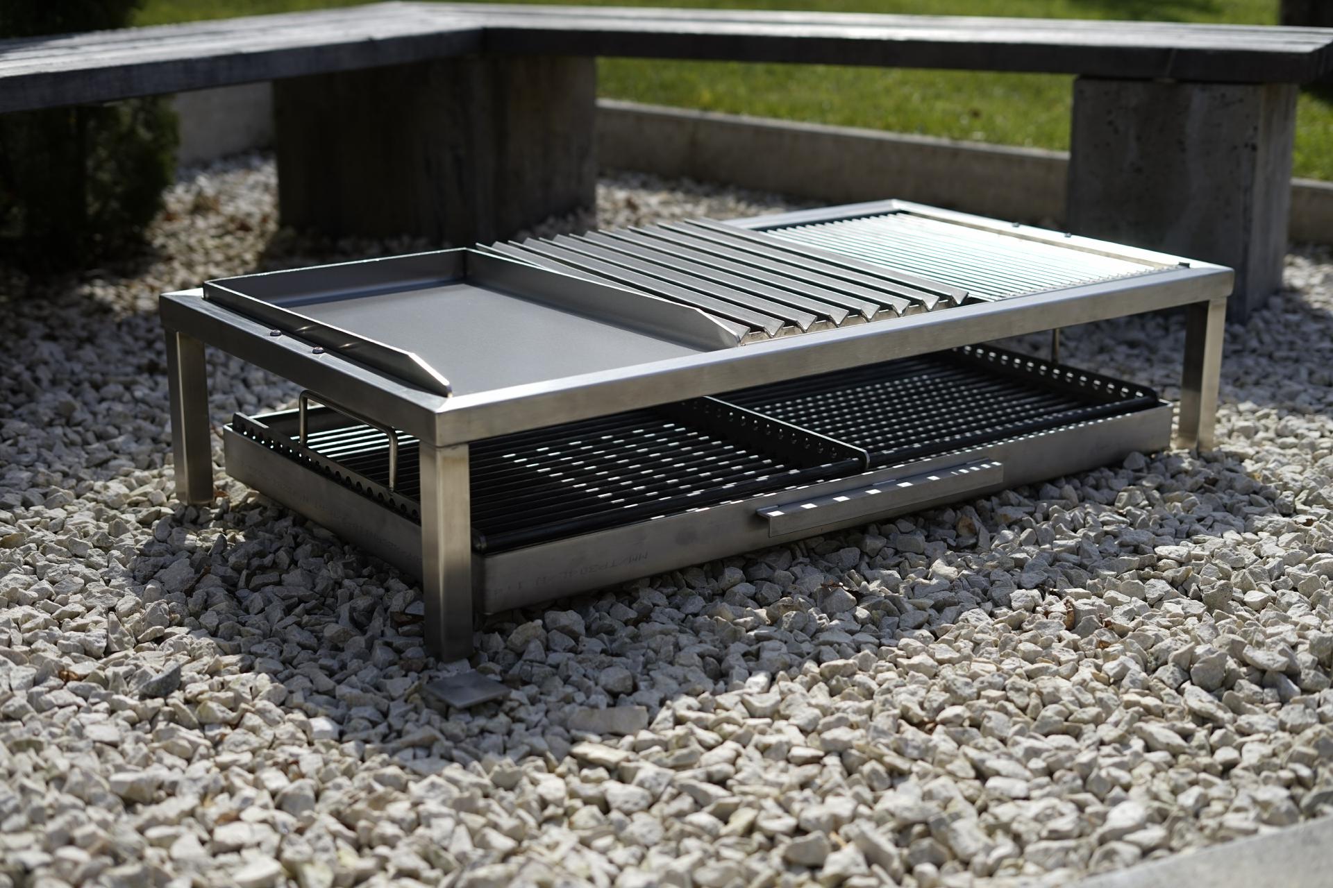 Grillgestell Rohrrahmen 30x30 mm mit Füße Edelstahl nach Maß Grillgestell Rohrrahmen 30x30 mm mit Füße Edelstahl nach Maß