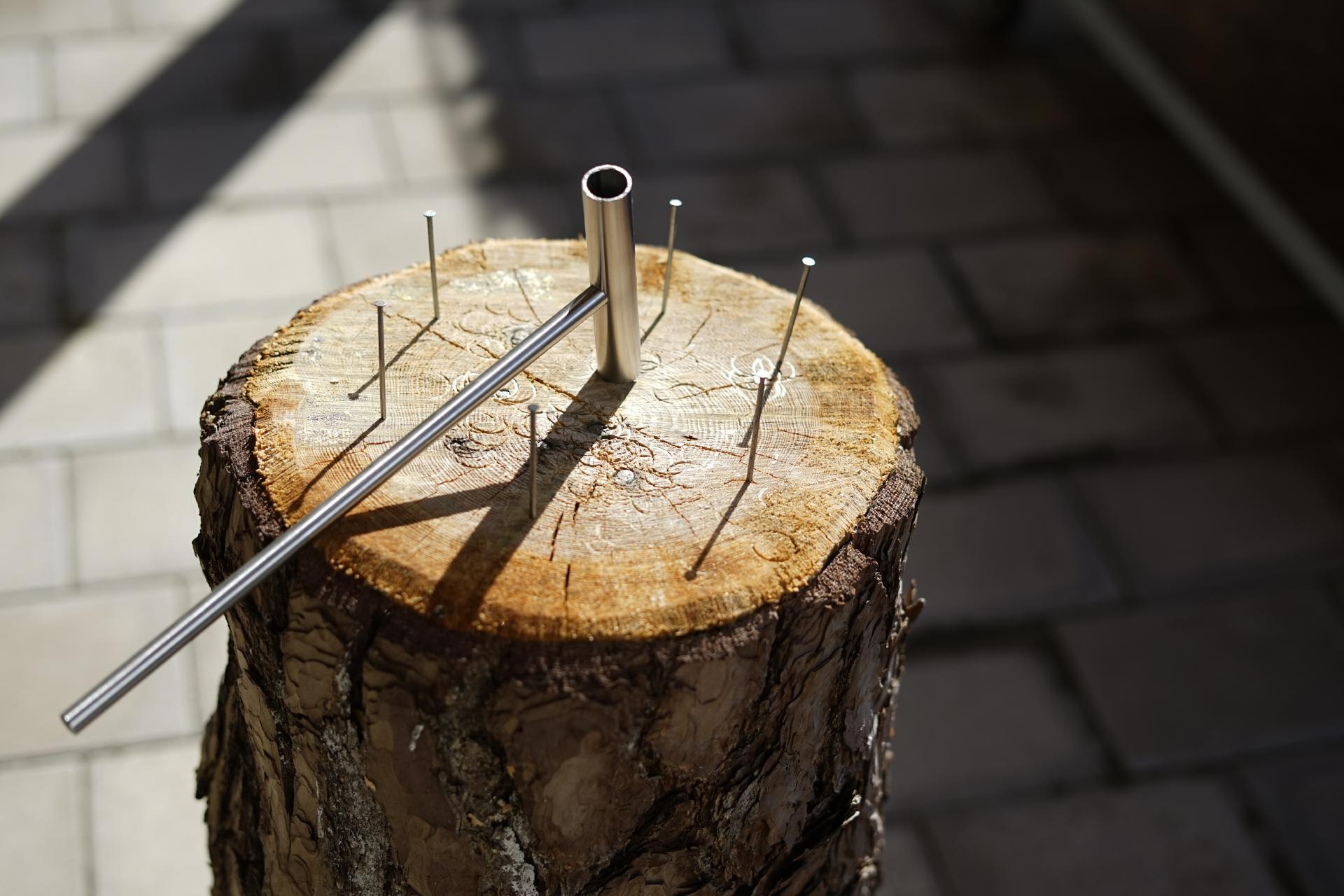 Rohrhammer Hüttenhammer Trinkspiel Nagelspiel Skihammer Hammer Wettnageln Edelstahl
