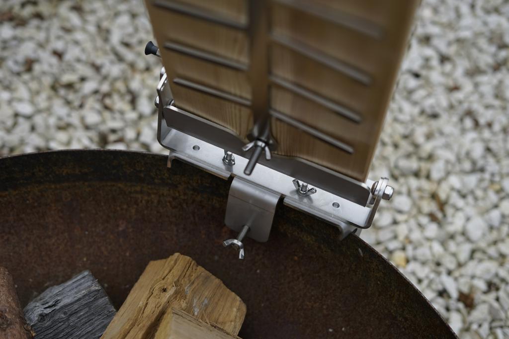 Set 7 Klemmhalter dicke Feuerschalen Flammlachsbrett Flammlachs Solo Stove Bonfire