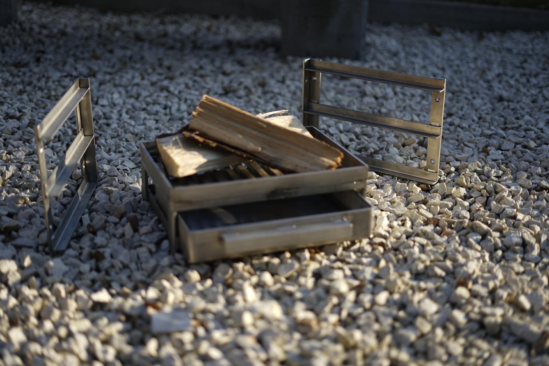 Schienensystem nach Maß (Paar) für Grillroste / Wandhalterung Grillschublade