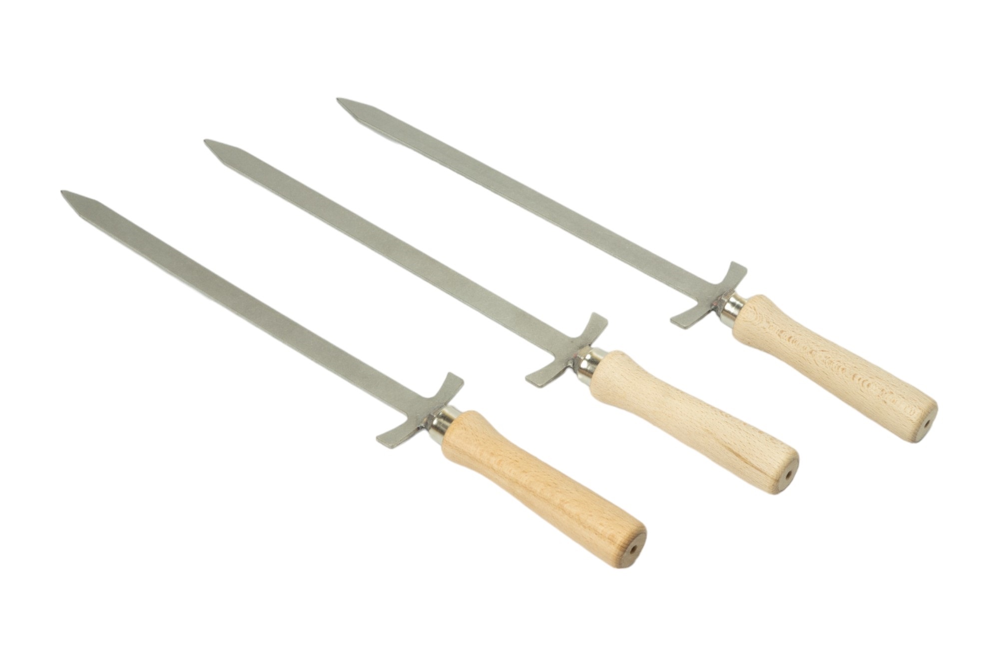 Grillschwert 15x440 mm Grillspieß Edelstahl Grill Edelstahlspieß 