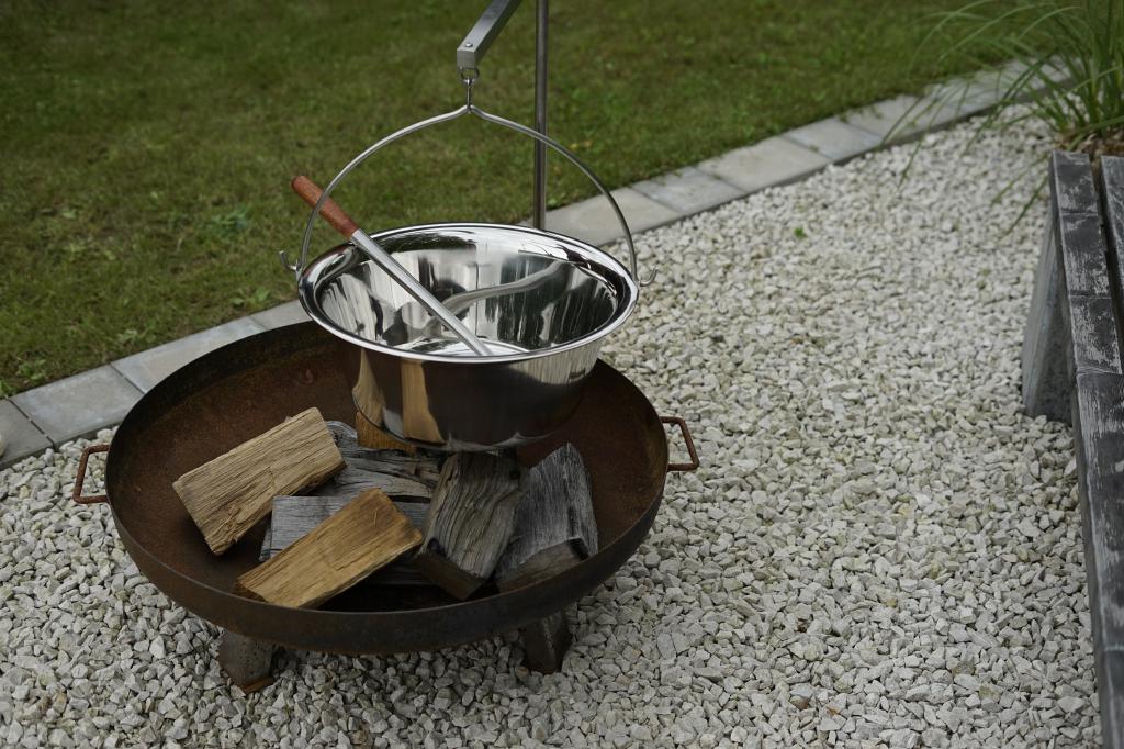 Gulaschkessel 20 L für Galgen XXL mit Deckel Edelstahl Topf