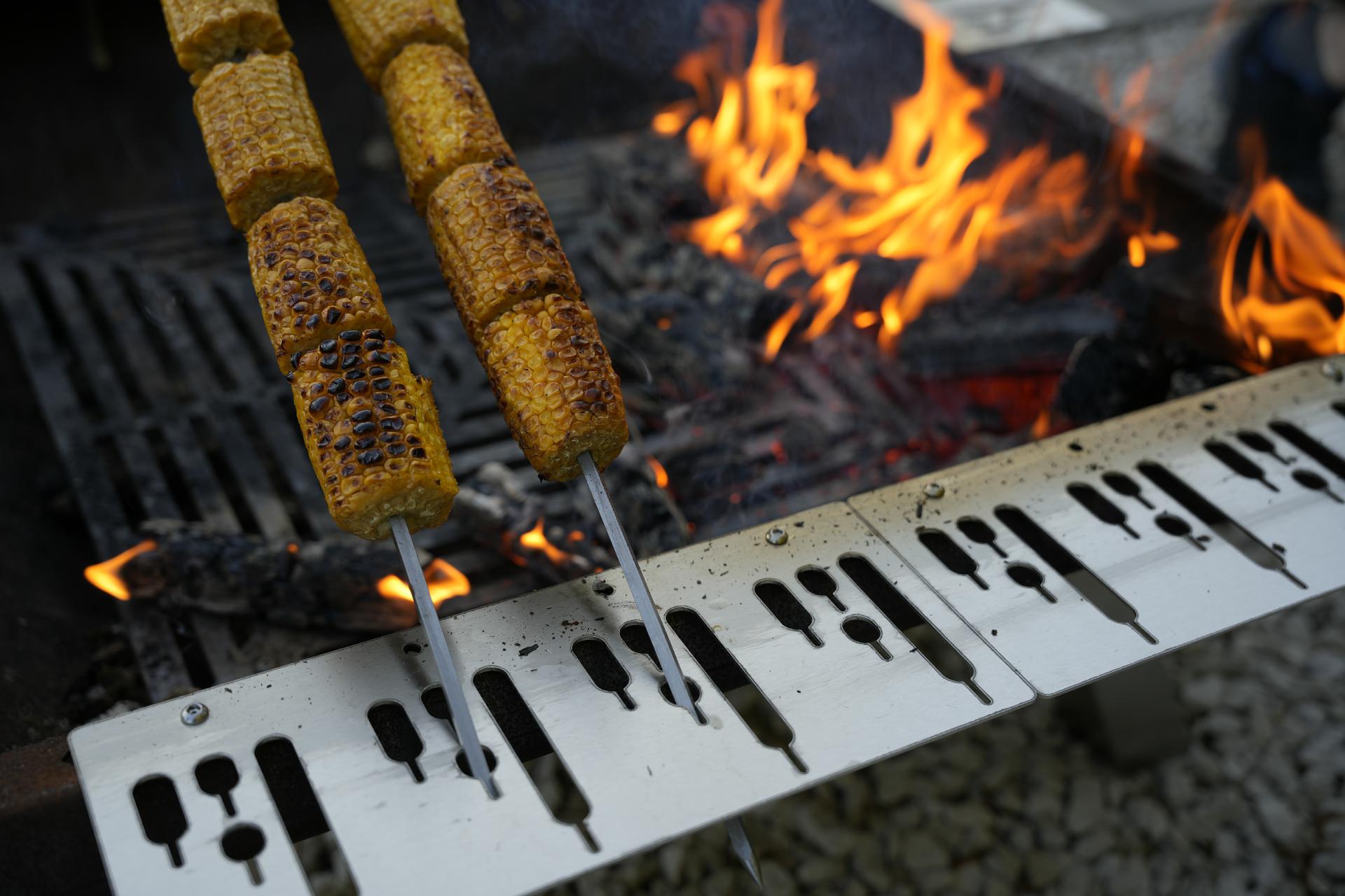 Edelstahlspieße Vierkant 6x6x600 mm Grillspieß für Steckerlfisch Fisch