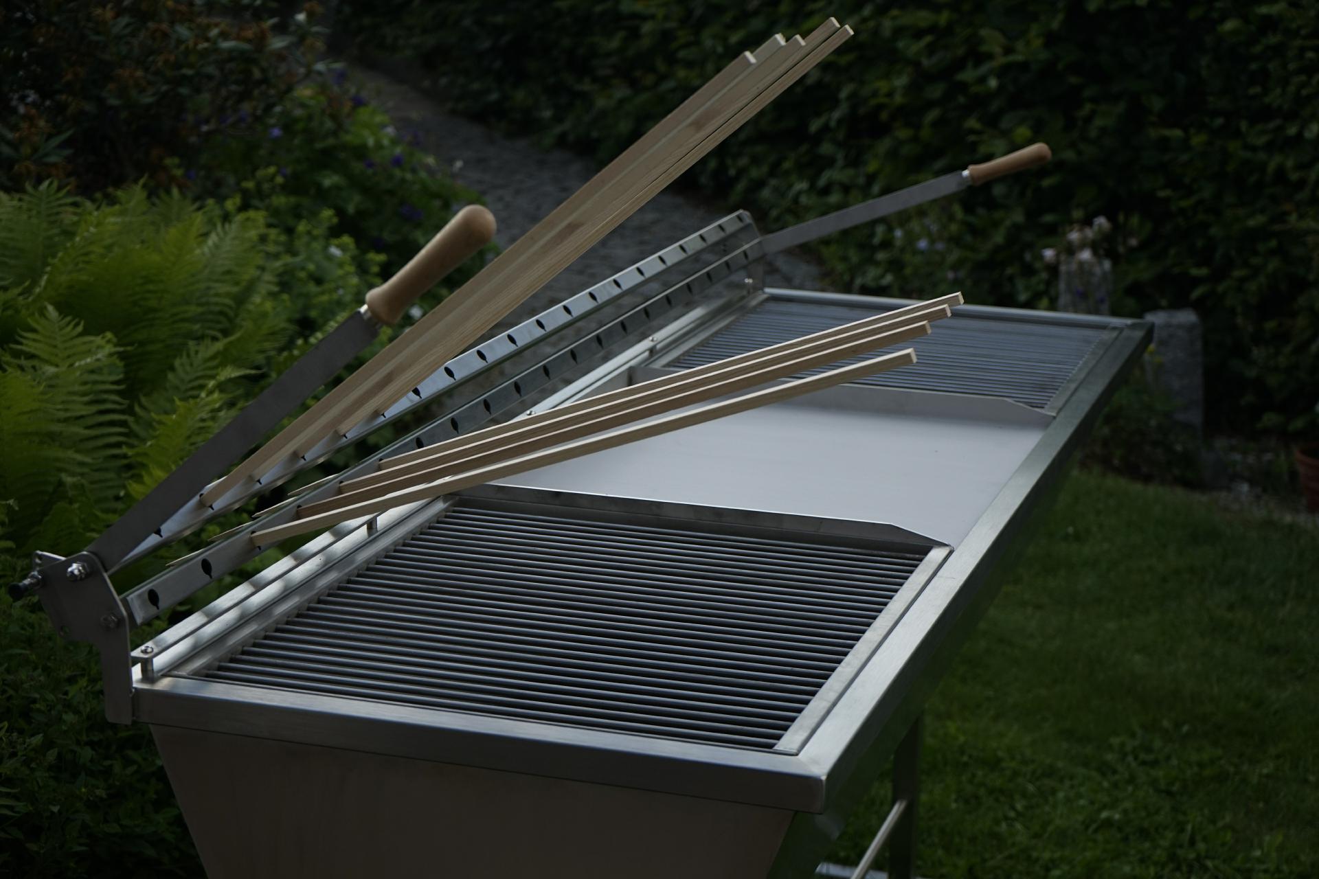 Fischgrill Gastrogrill Steckerlfischgrill Steckerlfisch Grill XXL Edelstahlgrill Edelstahl (6) Fischgrill Gastrogrill Steckerlfischgrill Steckerlfisch Grill XXL Edelstahlgrill Edelstahl (6)