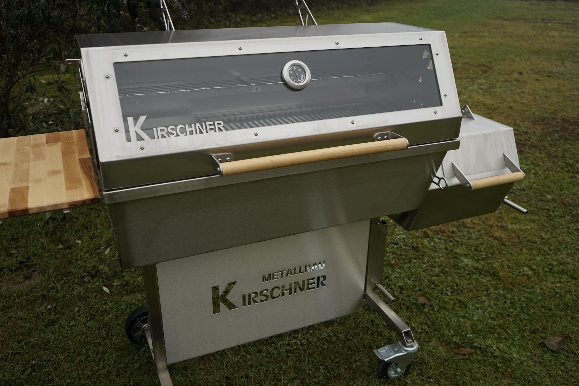 Smoker Grill Edelstahlgrill BBQ Holzkohlegrill Sidefirebox (7) Smoker Grill Edelstahlgrill BBQ Holzkohlegrill Sidefirebox (7)