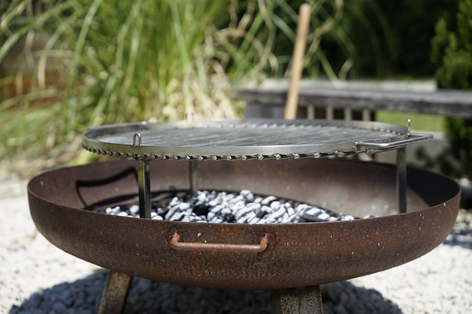 runder Grillrost für Schwenkgrill Edelstahl 80 cm 800 mm Durchmesser