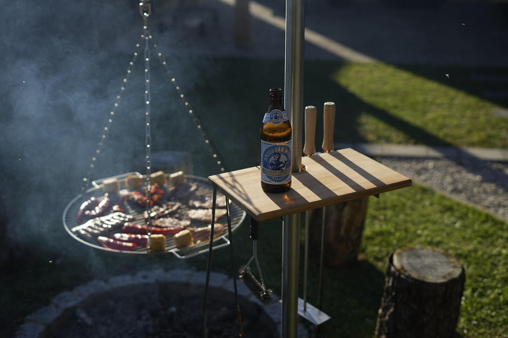 Ablagebrett für Grillgalgen Ablagebrett für Grillgalgen
