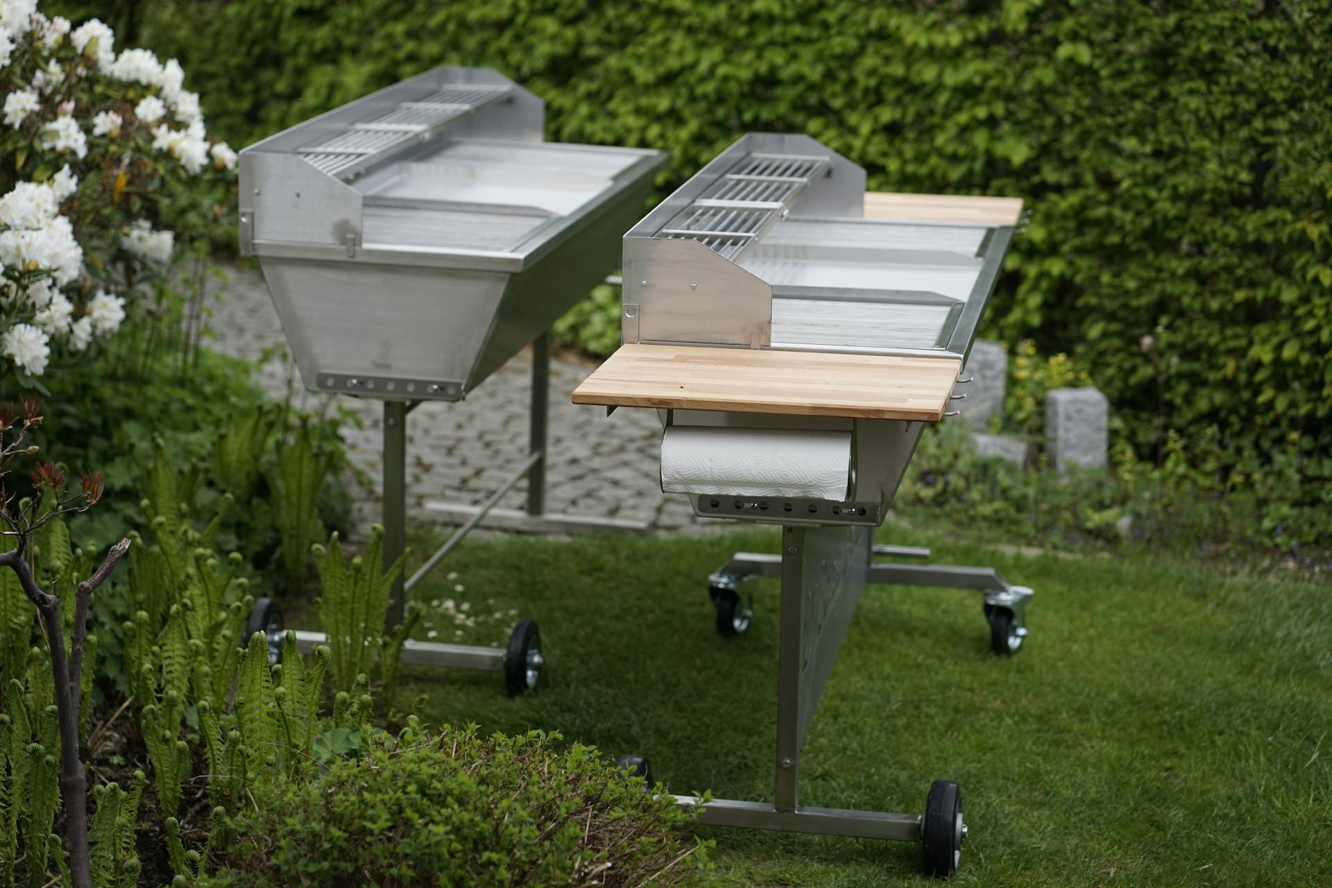 XXL Holzkohlegrill Gastrogrill BBQ Windfang Plancha (1) XXL Holzkohlegrill Gastrogrill BBQ Windfang Plancha (1)