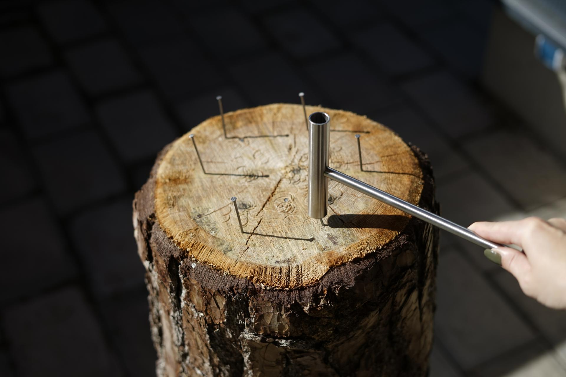 Rohrhammer Hüttenhammer Trinkspiel Nagelspiel Skihammer Hammer Wettnageln Edelstahl