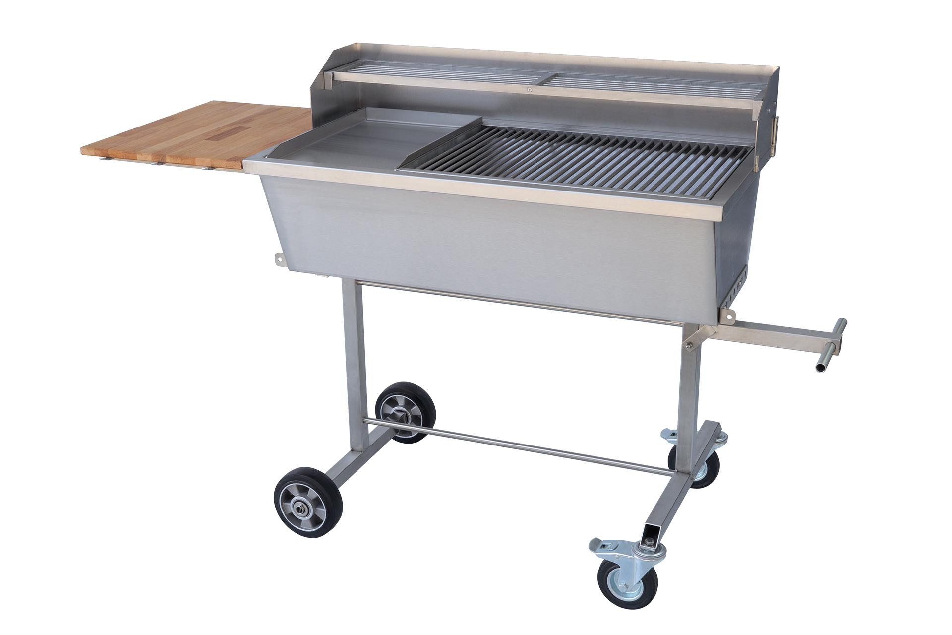 Holzkohlegrill MODELL MÜNCHEN Familiengrill Edelstahlgrill Gastrogrill Edelstahl Grill