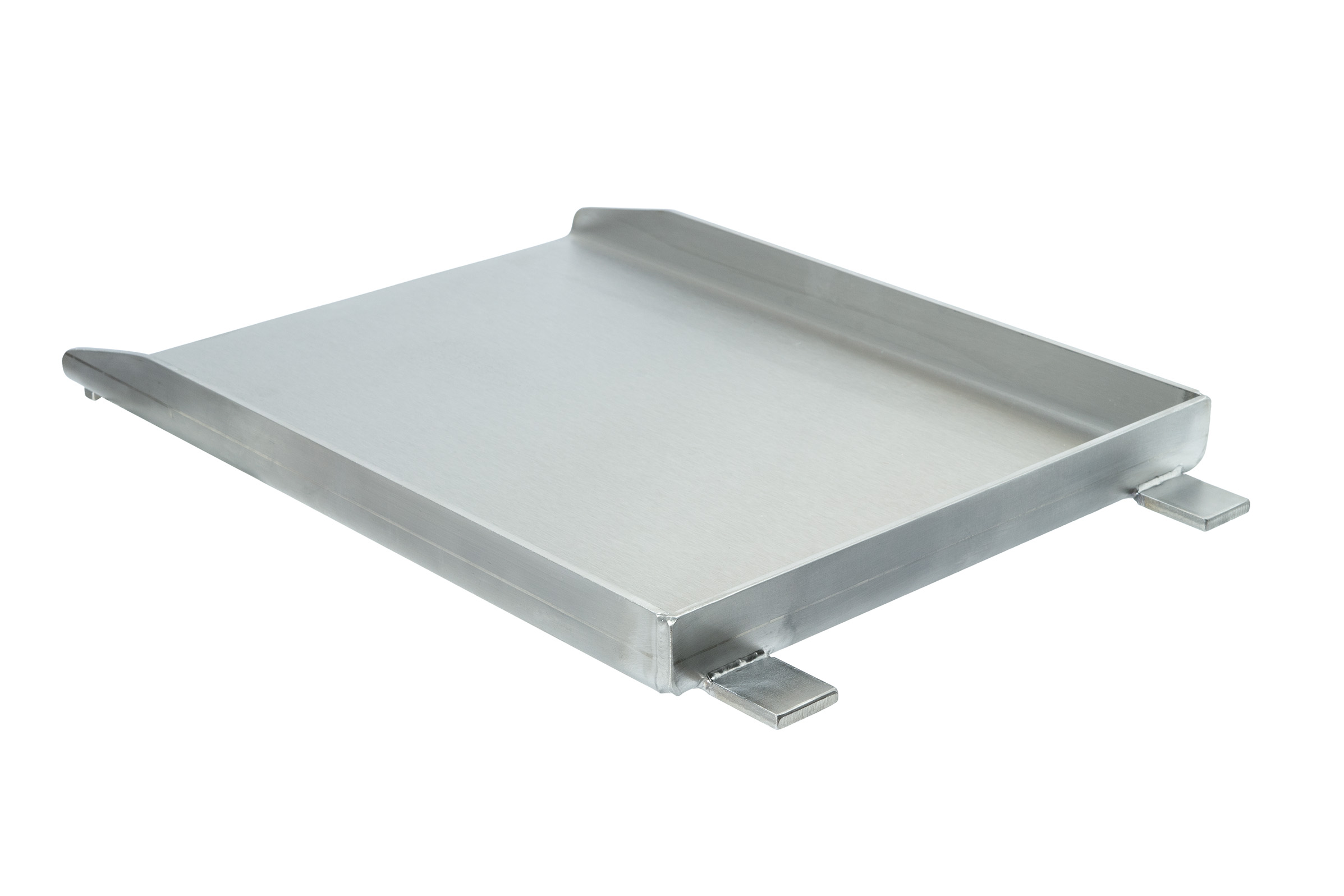 Plancha für Napoleon Rogue 425 525 625 mit dreieckigem Heckbrenner 300x420+30 mm (450) Lasche Ersatzplancha Edelstahl Grillplatte