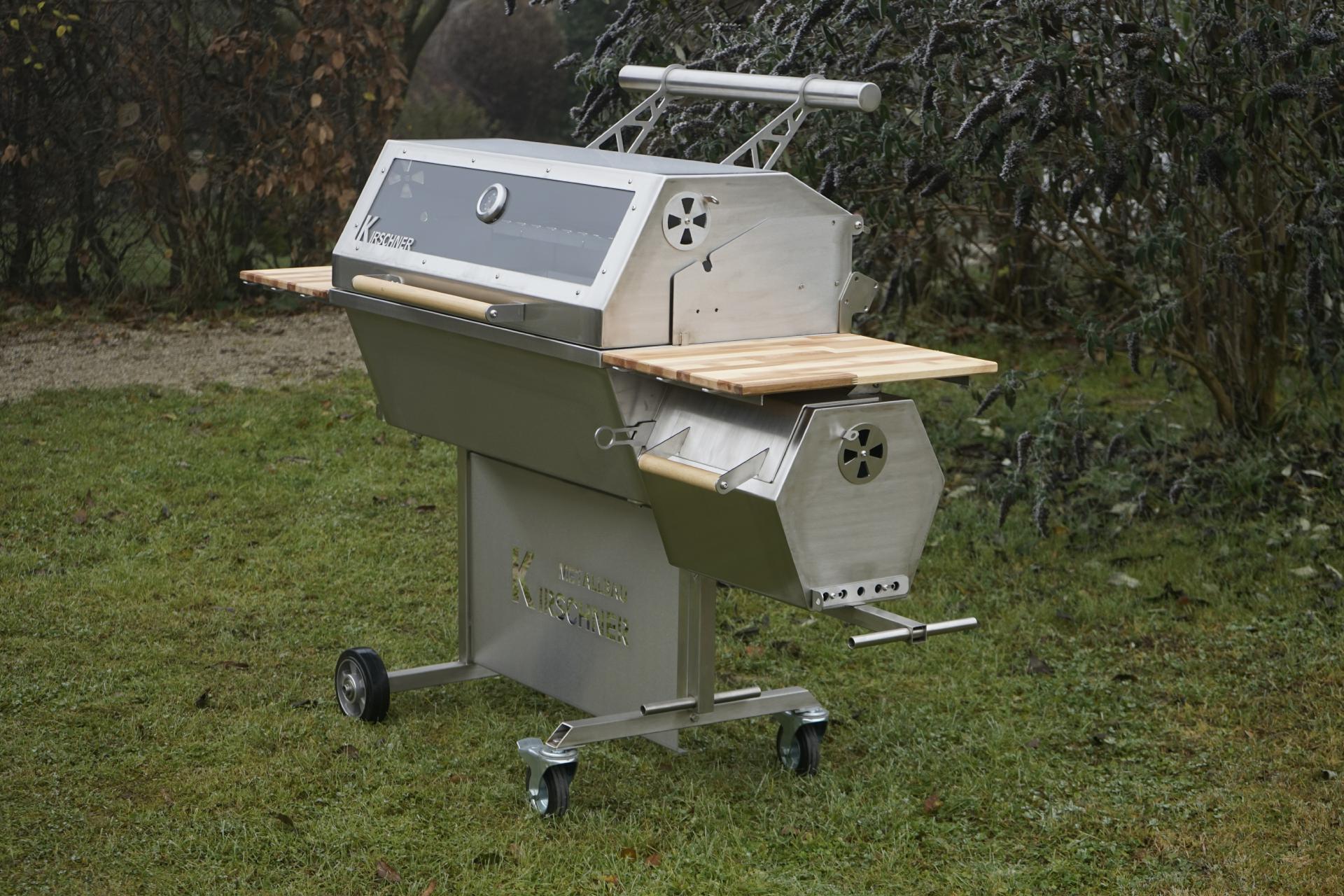 Smoker Grill Edelstahlgrill BBQ Holzkohlegrill Sidefirebox (2) Smoker Grill Edelstahlgrill BBQ Holzkohlegrill Sidefirebox (2)