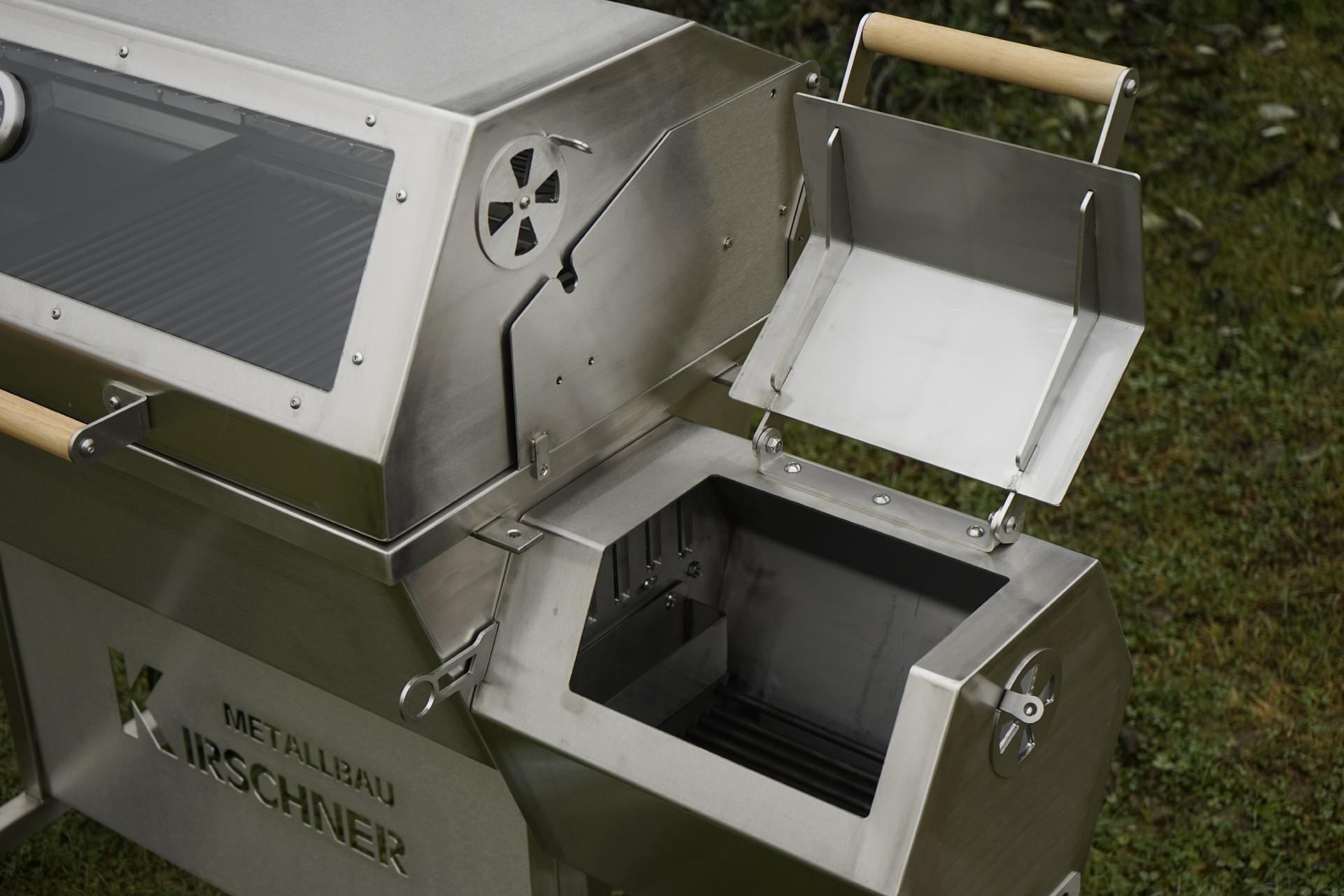 Smoker Grill Edelstahlgrill BBQ Holzkohlegrill Sidefirebox (3) Smoker Grill Edelstahlgrill BBQ Holzkohlegrill Sidefirebox (3)
