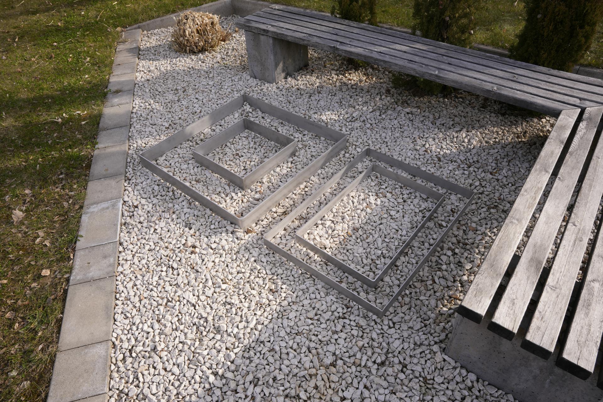 Rechteck Edelstahl Beeteinfassung Garten Designblech Beet Grabschmuck Grabeinfassung Pflanzring