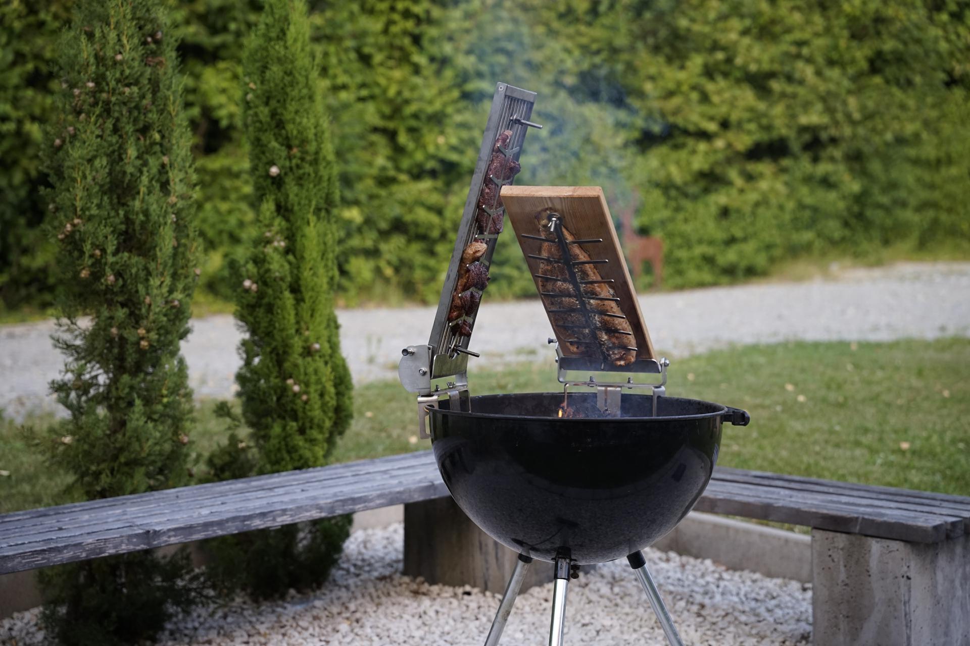 Flammlachsbrett + Verstellsystem