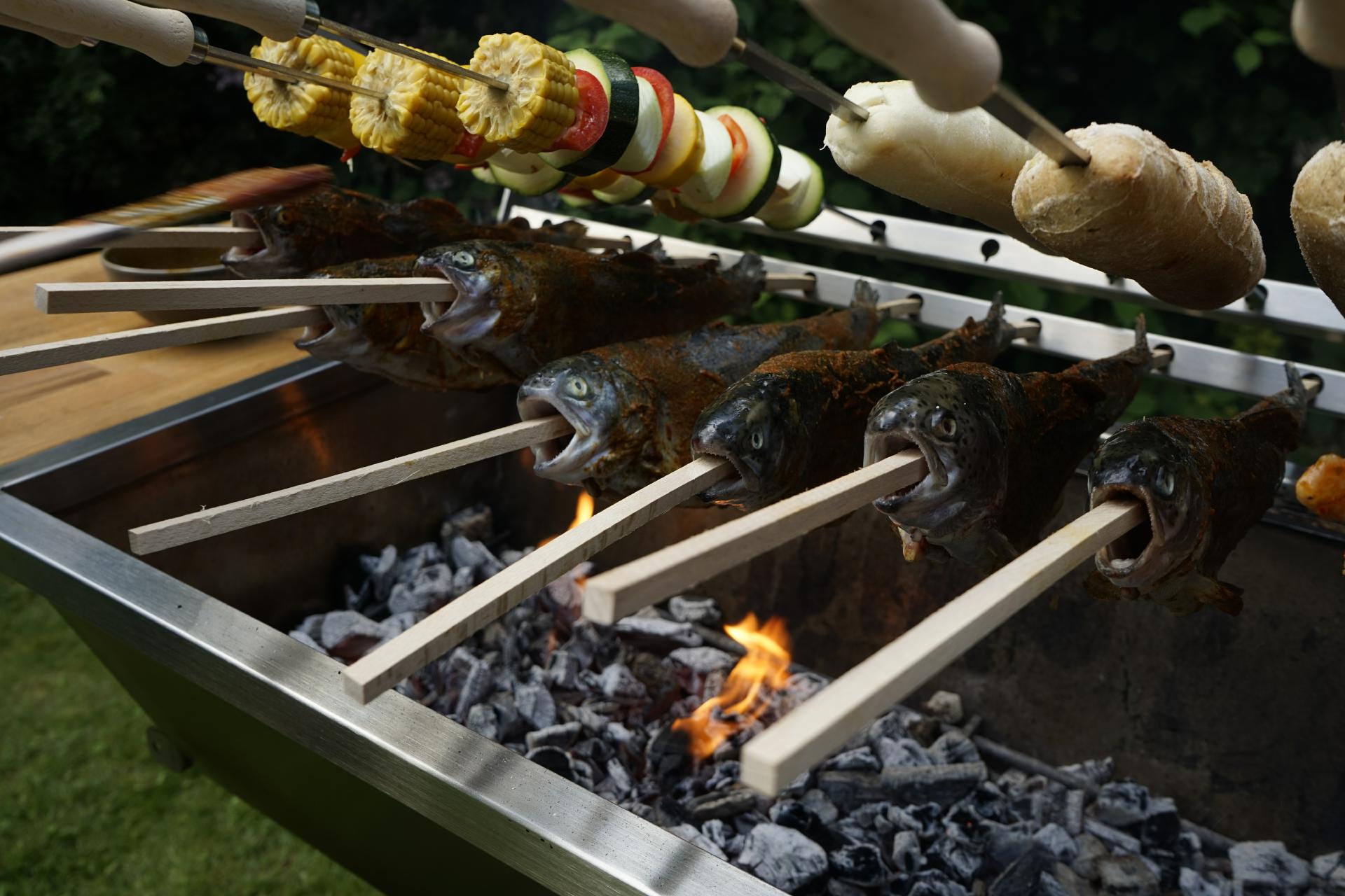 Steckerlfischgrill Fischgrill Gastrogrill Fisch Grill Griller Steckerlfisch Edelstahlgrill Edelstahl Grill (5) Steckerlfischgrill Fischgrill Gastrogrill Fisch Grill Griller Steckerlfisch Edelstahlgrill Edelstahl Grill (5)