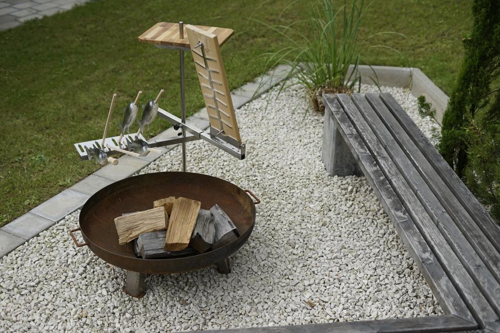 Spießhalter 4er -  Schwenkgrill-Modul