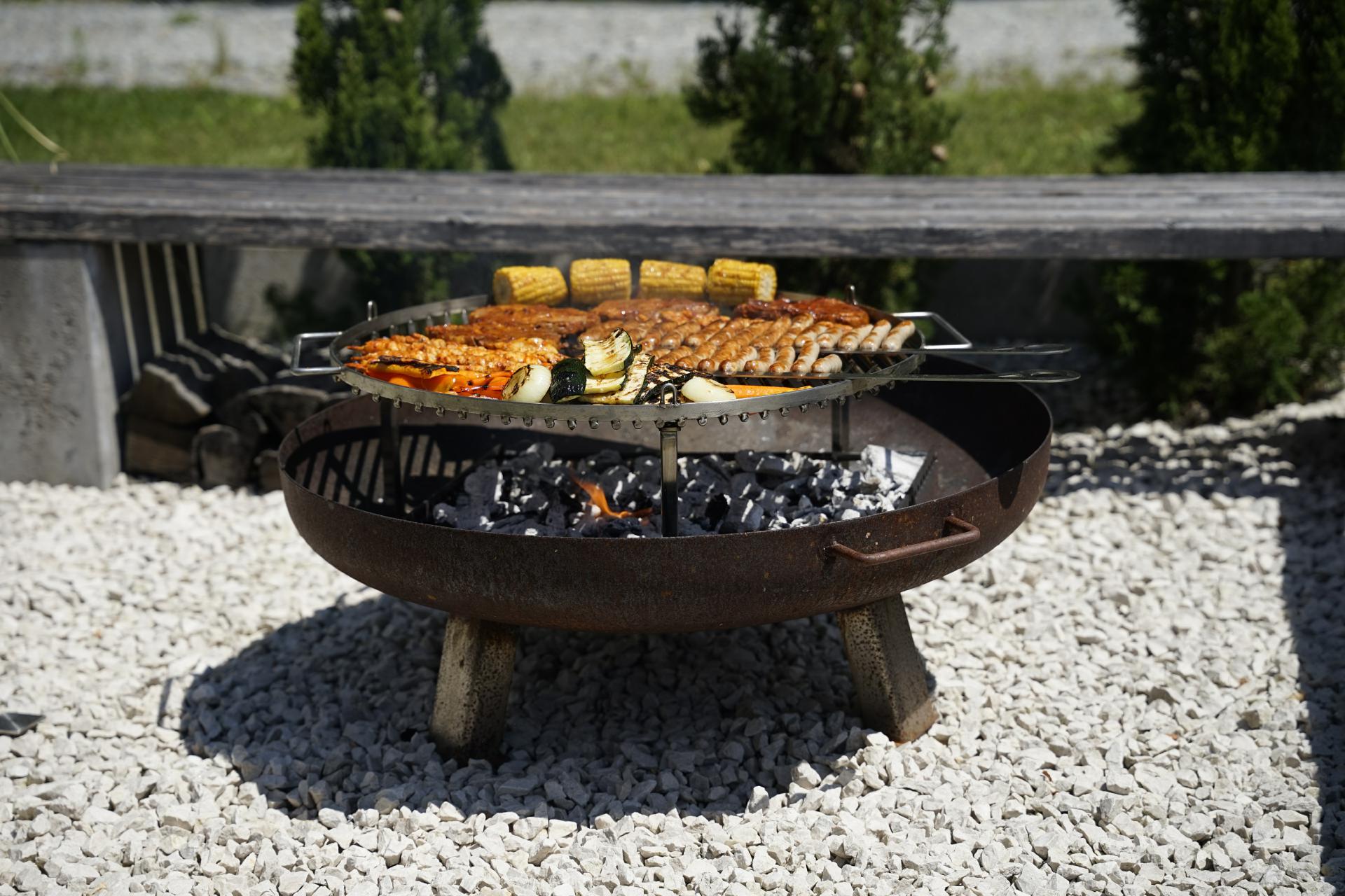 runder Grillrost für Schwenkgrill Edelstahl 80 cm 800 mm Durchmesser