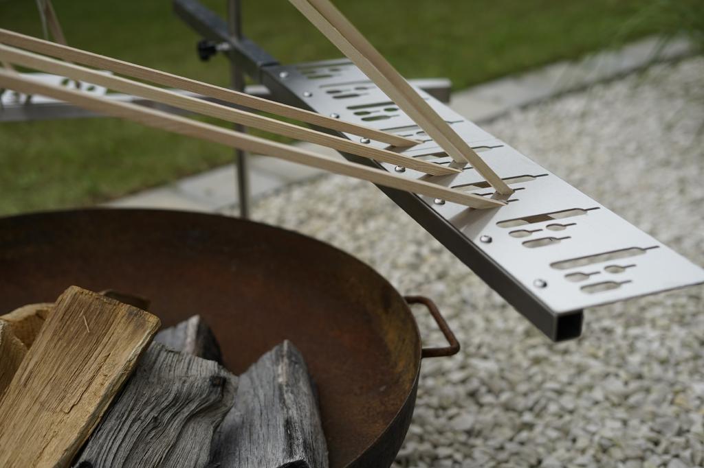 Spießhalter 8er -  Schwenkgrill-Modul