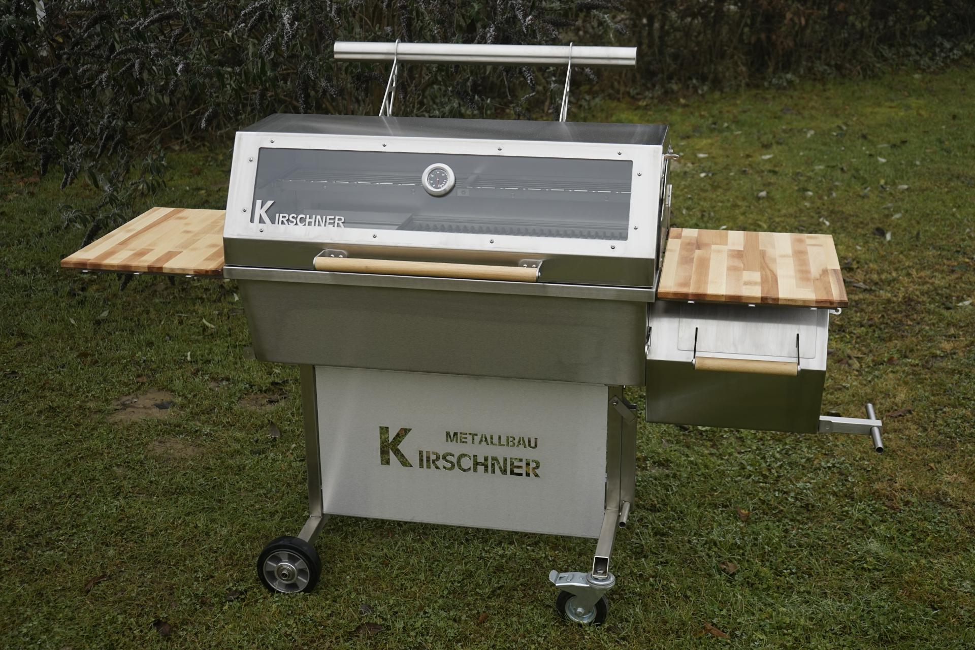 Smoker Grill Edelstahlgrill BBQ Holzkohlegrill Sidefirebox (1) Smoker Grill Edelstahlgrill BBQ Holzkohlegrill Sidefirebox (1)