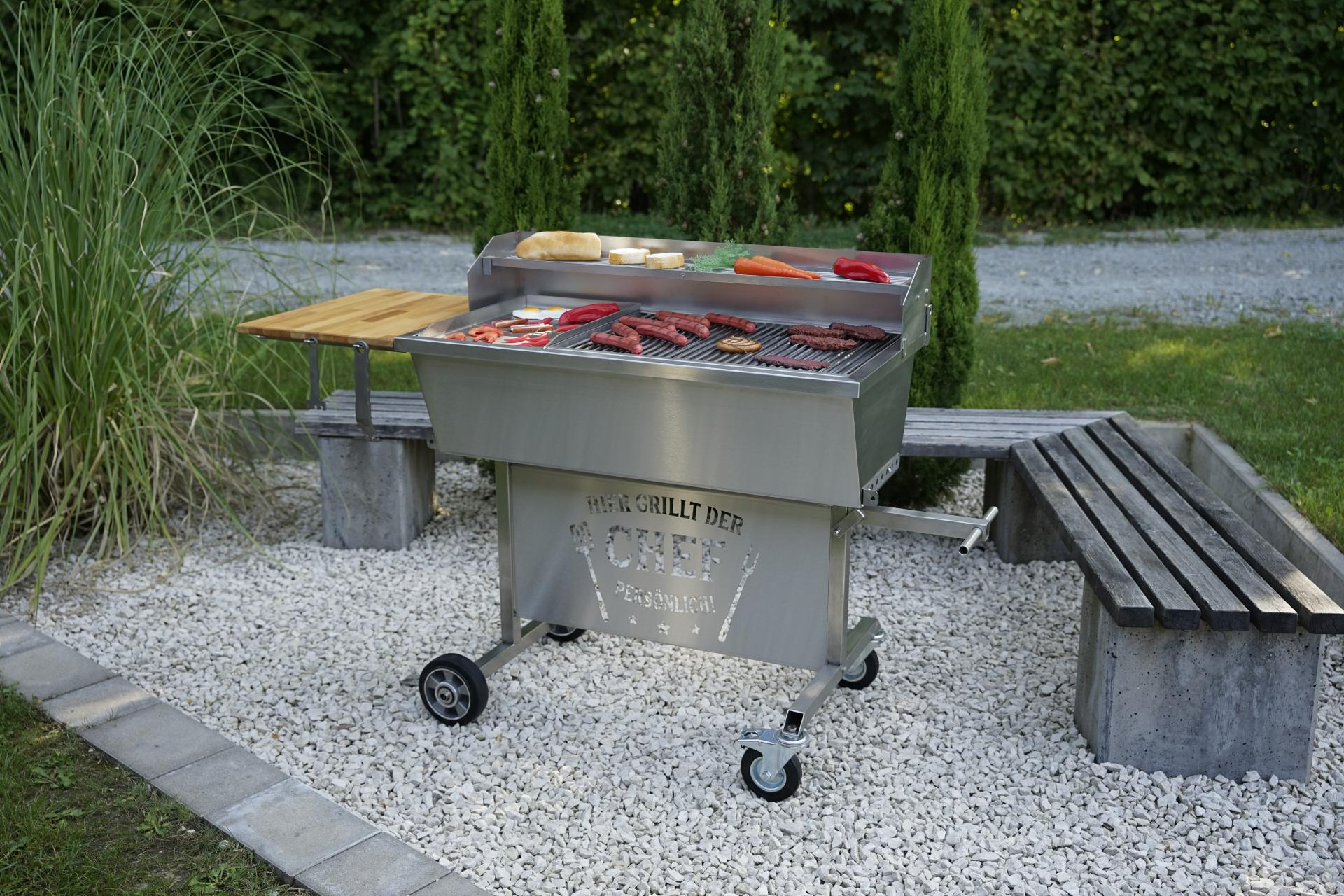 Logotafel "Hier grillt der Chef" Erweiterung AKTIONSMODELLE