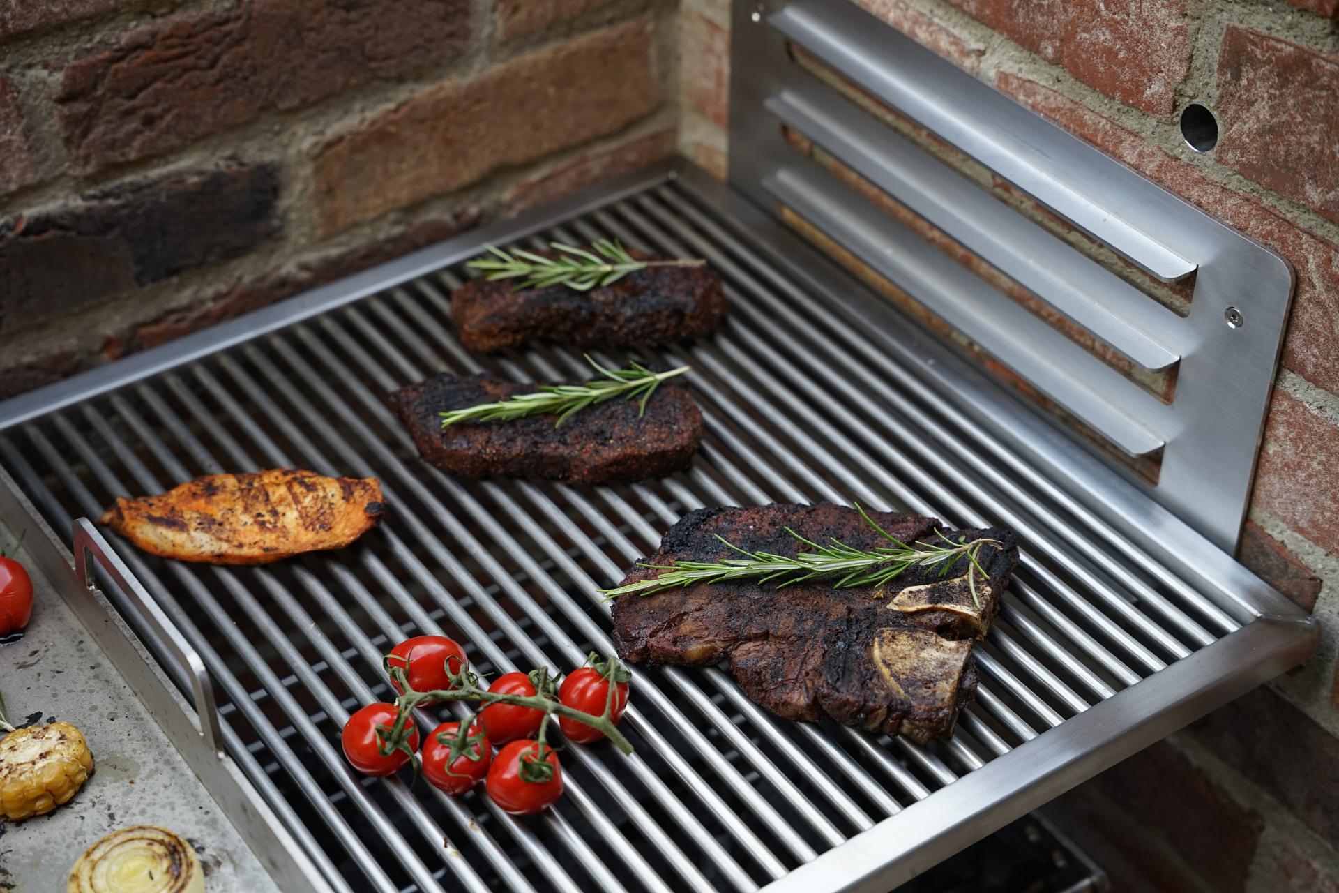 Schienensystem für Grillrost / Wandhalterung (Paar)