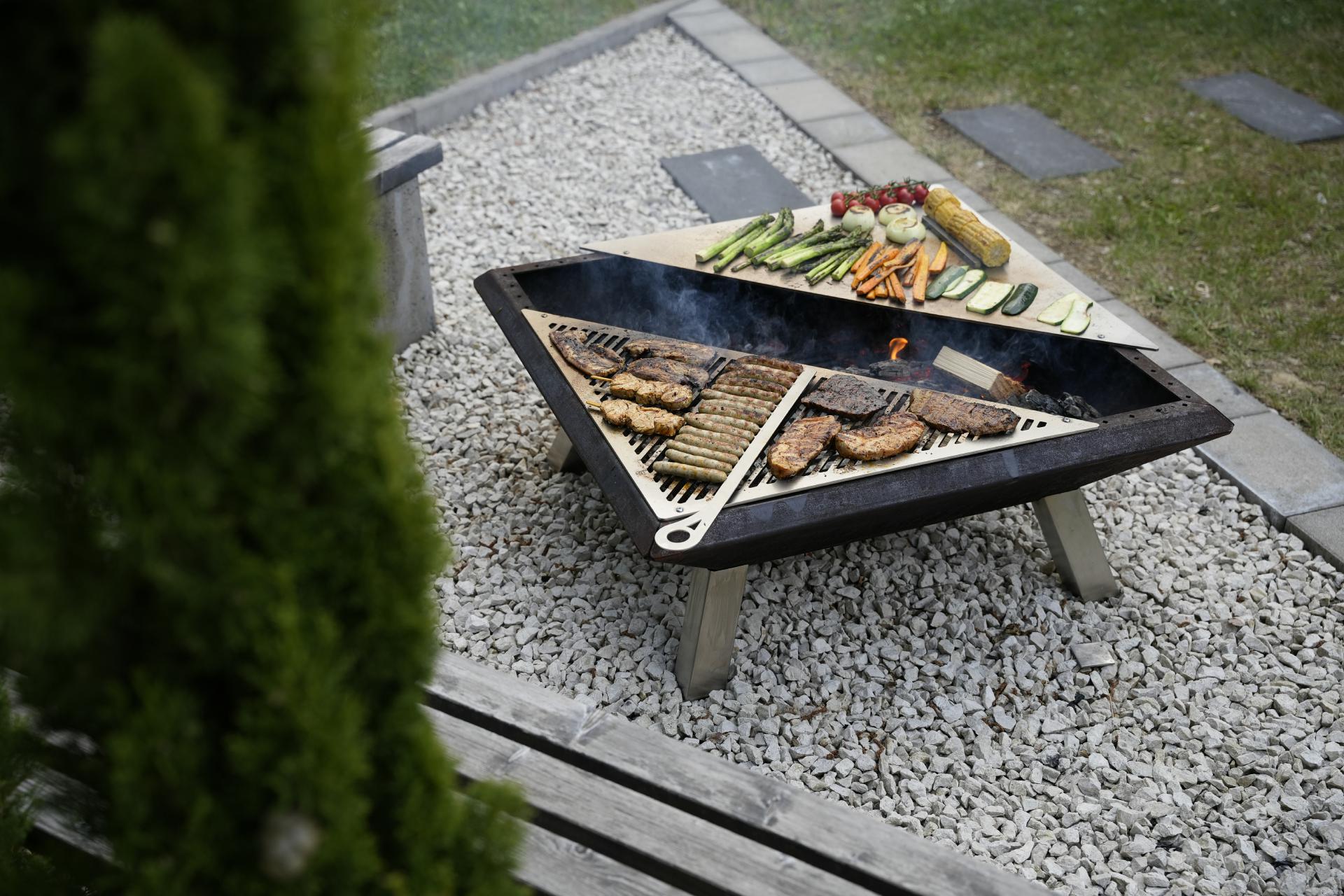 Grillstütze Schutzstütze Auffangleiste Absturzsicherung für Plancha (1 Paar)