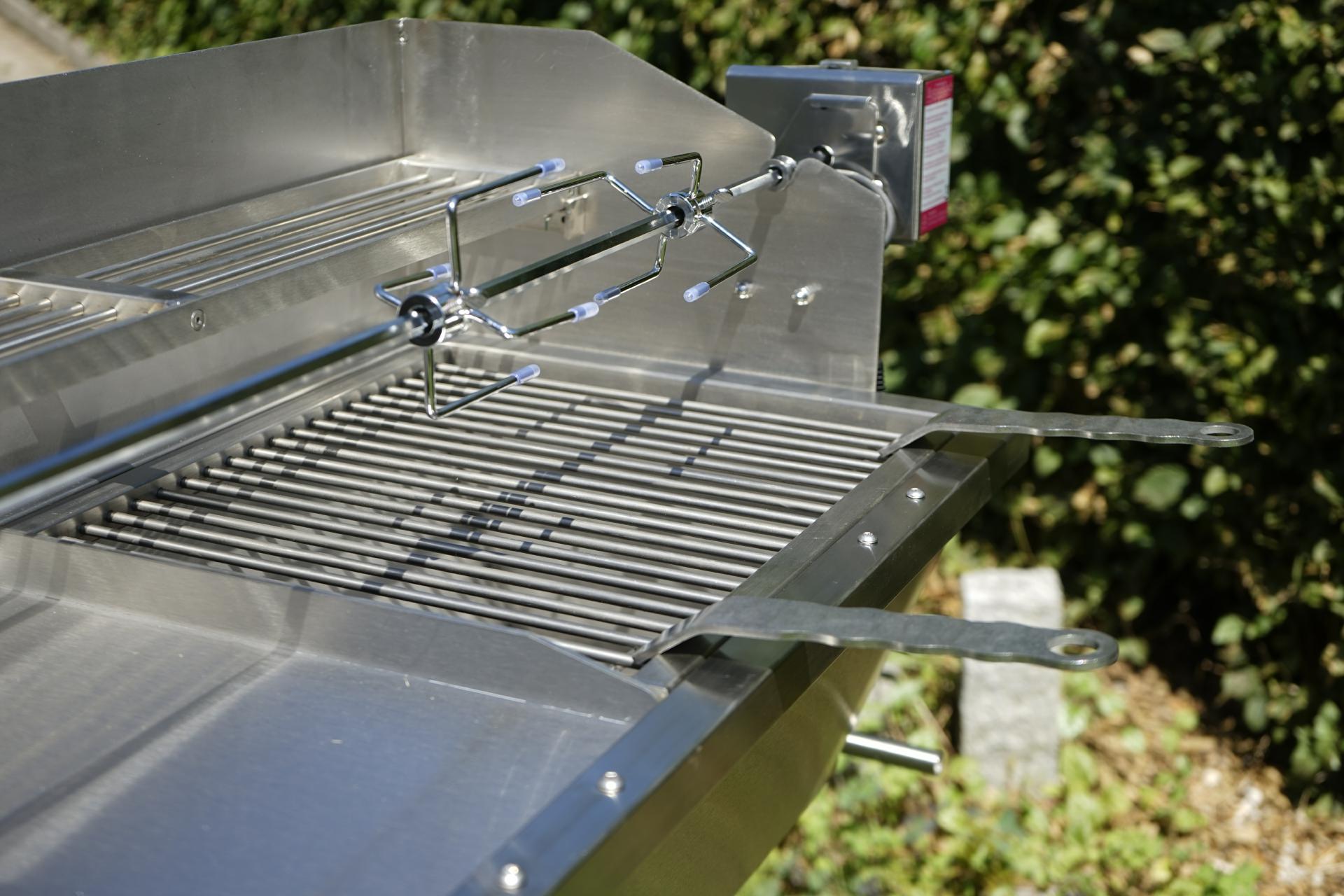 Spießgabeln Fleischnadeln Drehantrieb Halter (Paar)