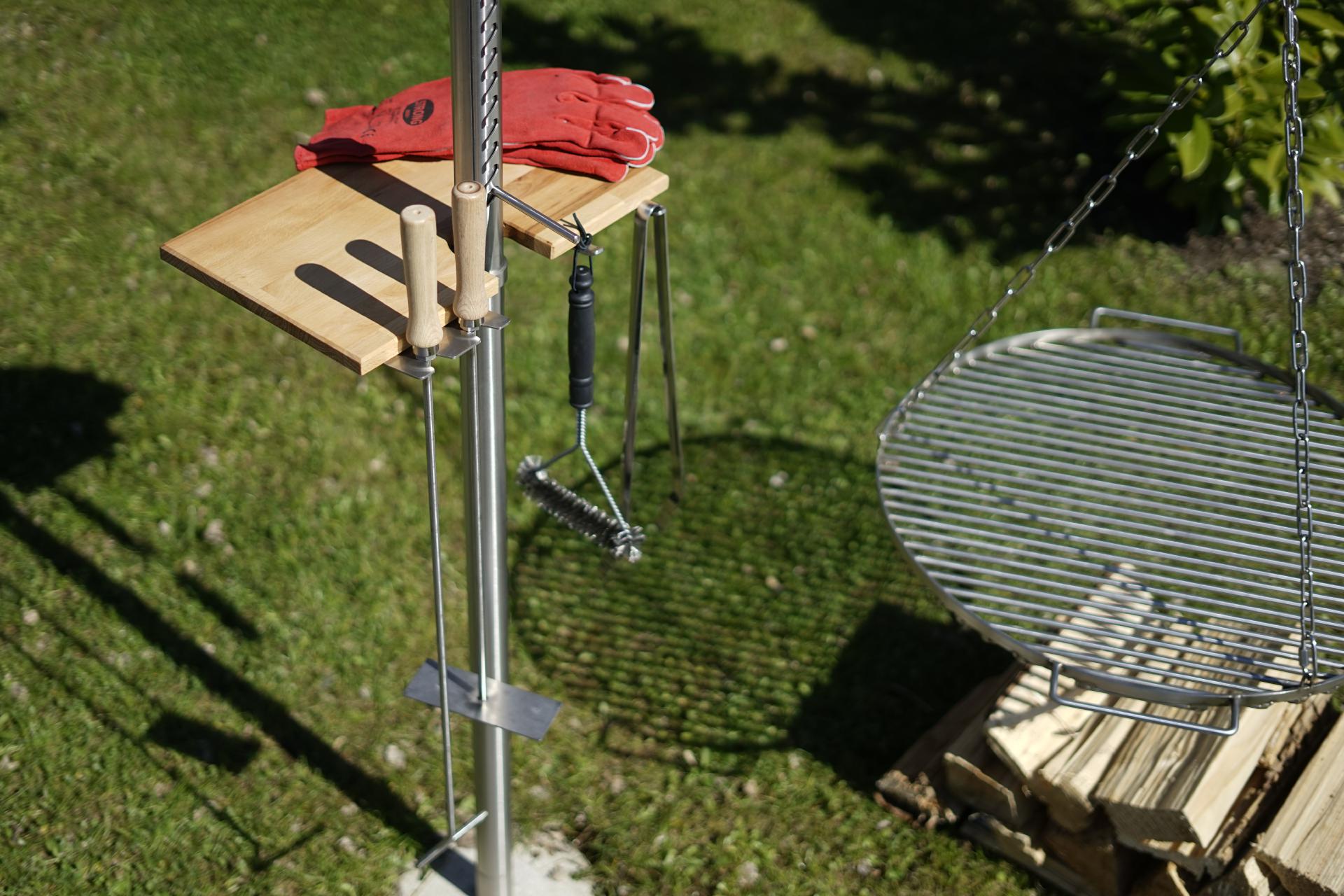 Ablagebrett für Grillgalgen Ablagebrett für Grillgalgen