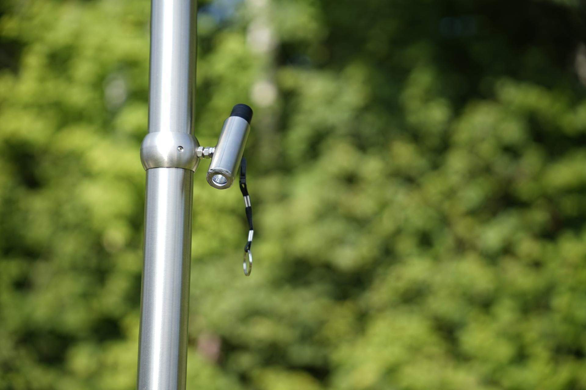 Taschenlampenhalter Beleuchtung für Grillgalgen Dreibein