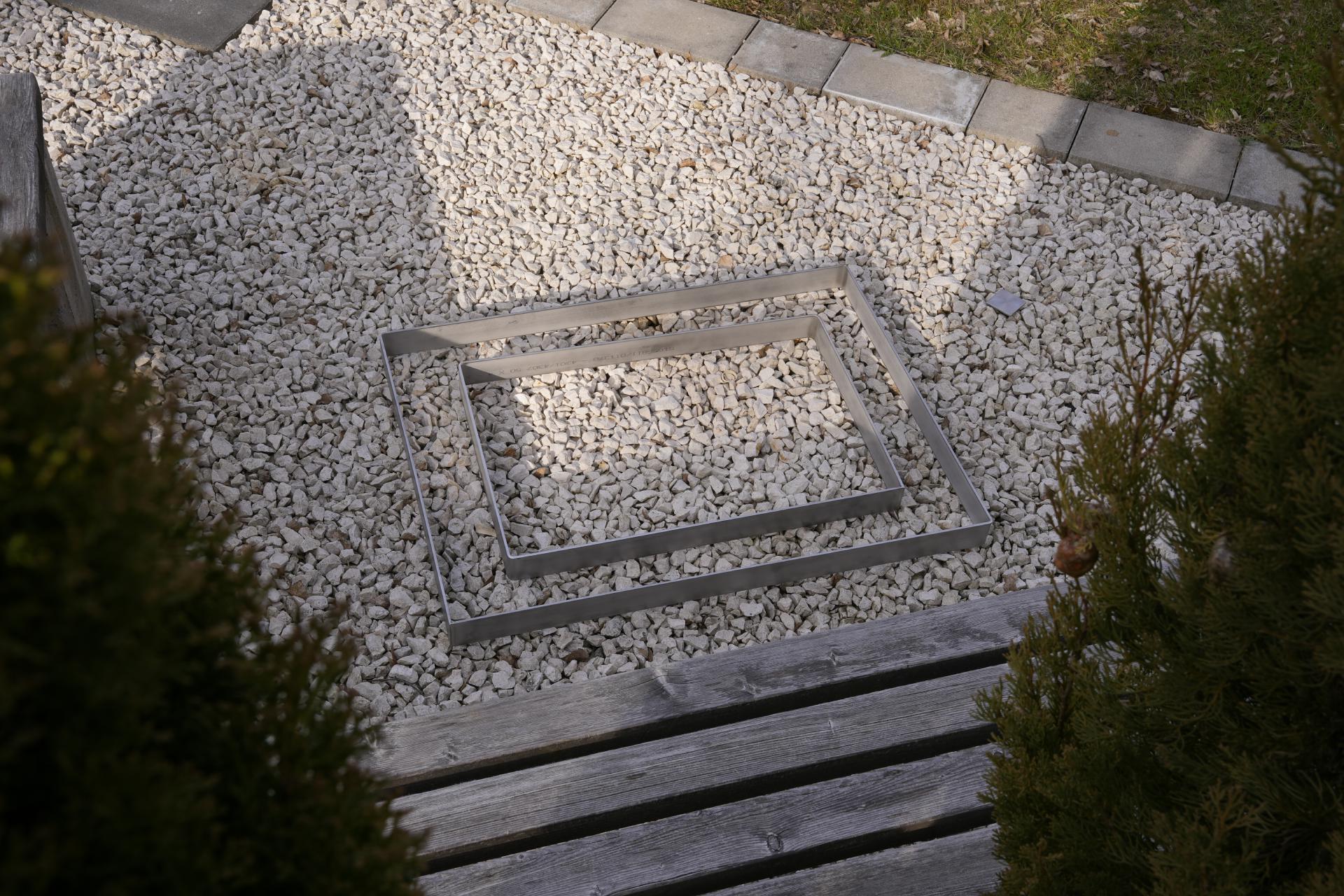 Rechteck Edelstahl Beeteinfassung Garten Designblech Beet Grabschmuck Grabeinfassung Pflanzring