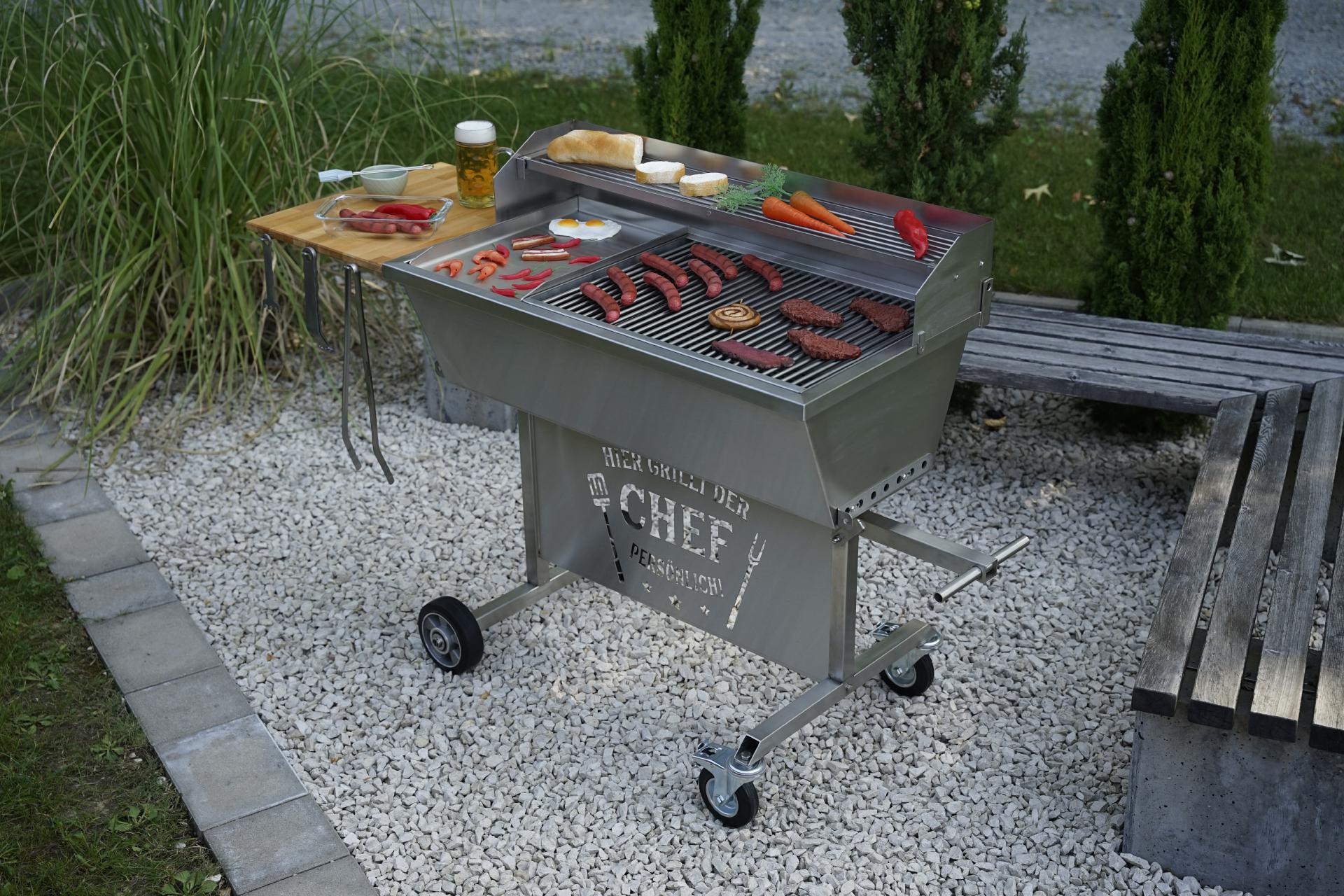 Logotafel "Hier grillt der Chef" Erweiterung AKTIONSMODELLE