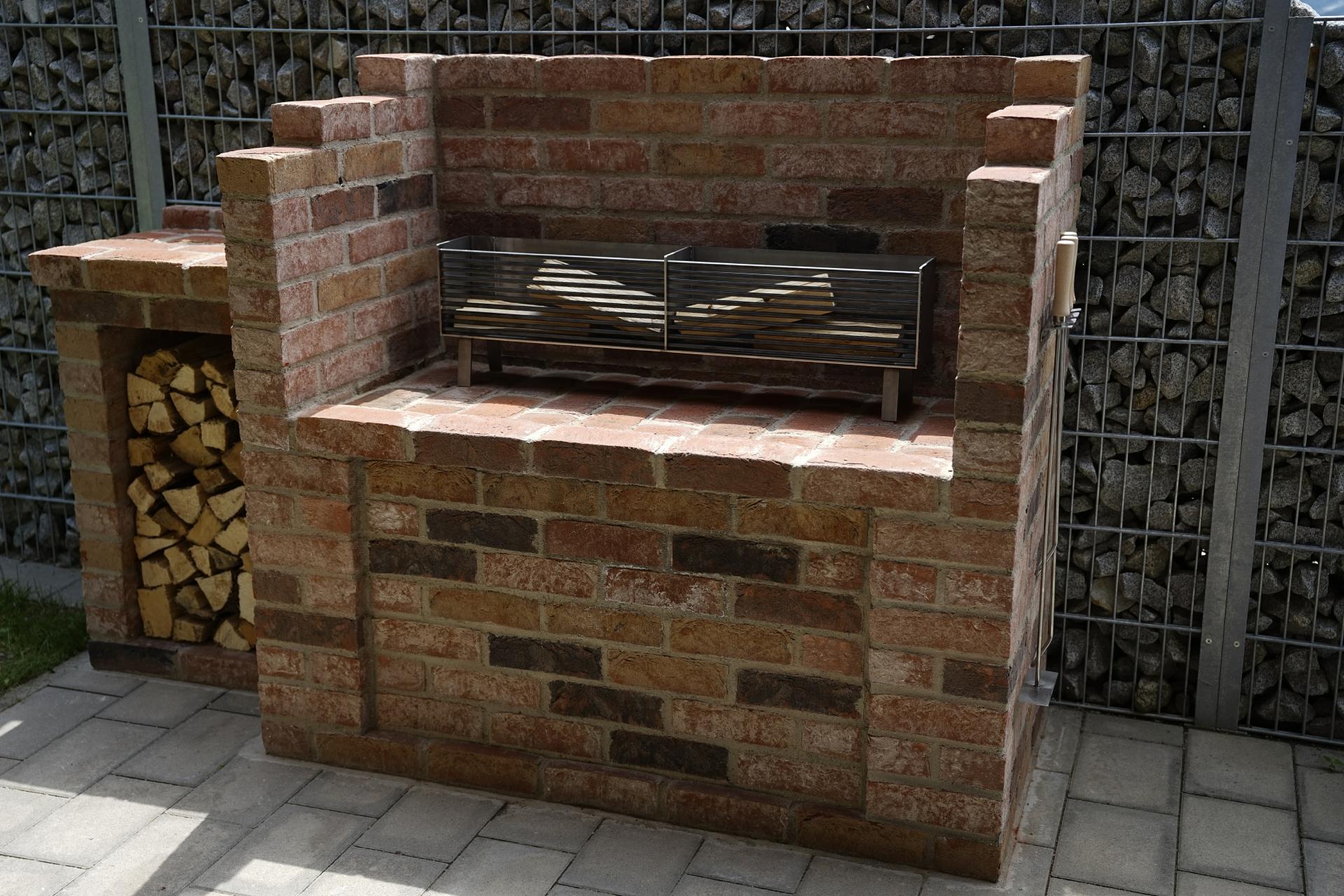 Kohlekasten nach Maß Stahl - für Befeuerung von hinten