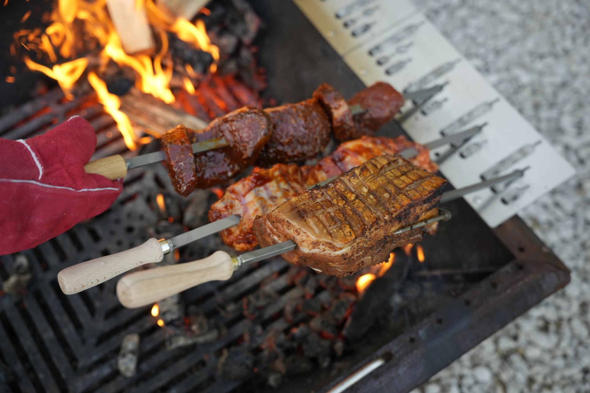 Premium Grillhandschuhe Echtleder