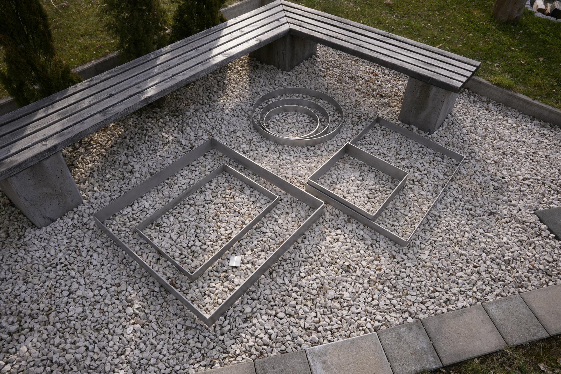 Rechteck Edelstahl Beeteinfassung Garten Designblech Beet Grabschmuck Grabeinfassung Pflanzring