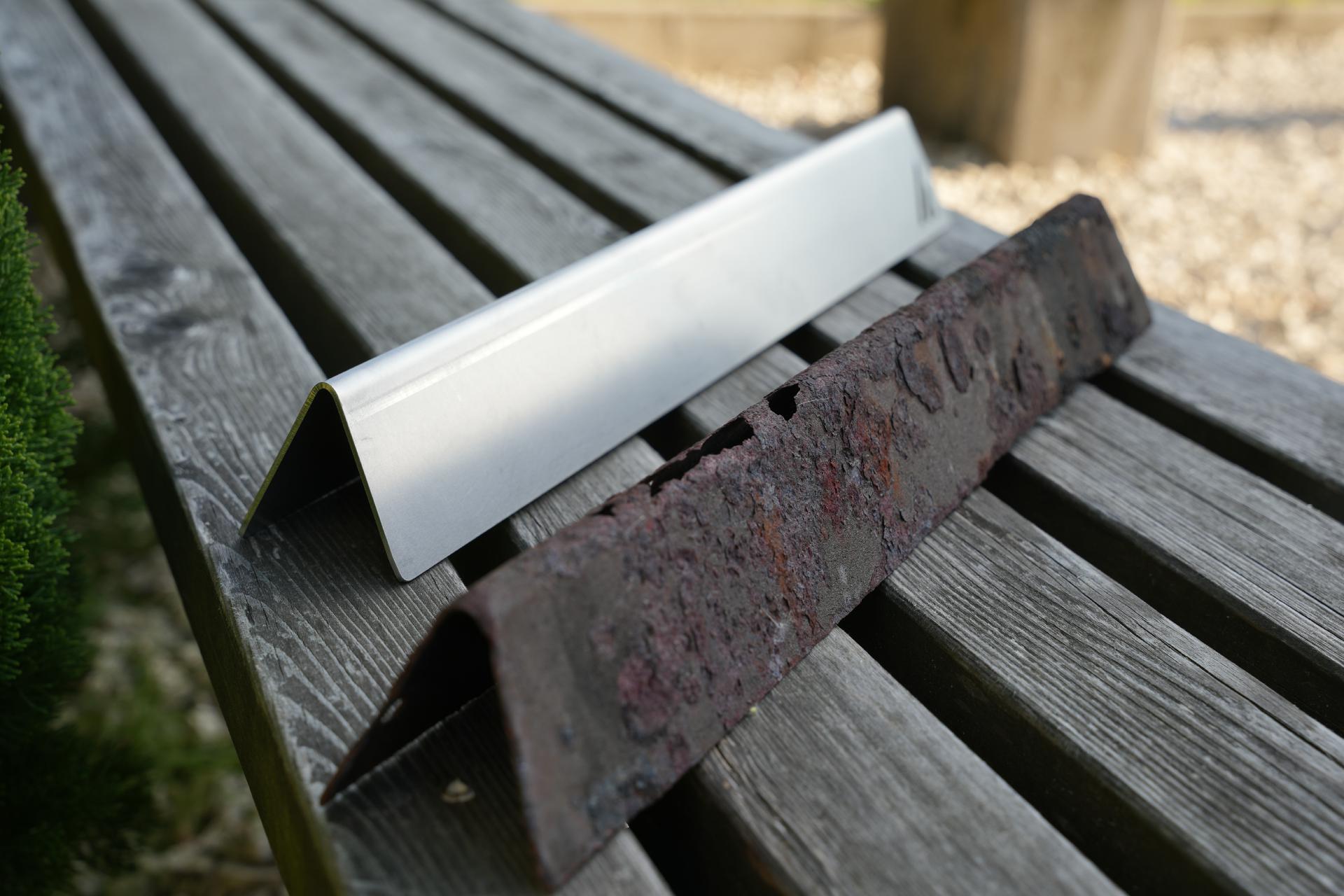 Aromaschiene für Weber Spirit 200er Serie ab 2013 Regler vorne Edelstahl 2 mm Brennerabdeckung