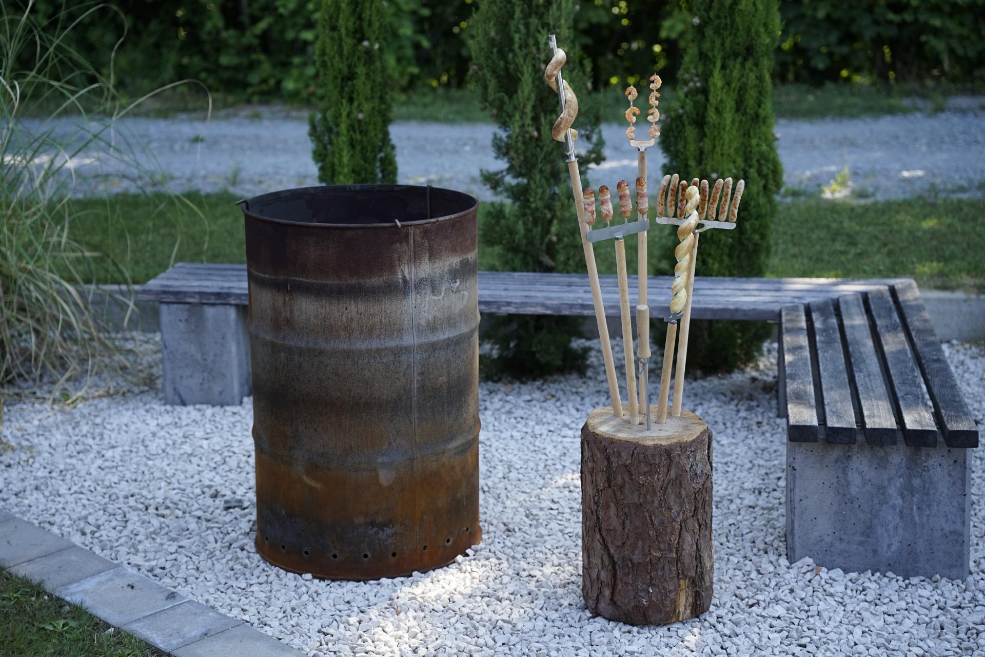 Spießaufsatz 8er Wurstkamm Lagerfeuerspieß Edelstahl