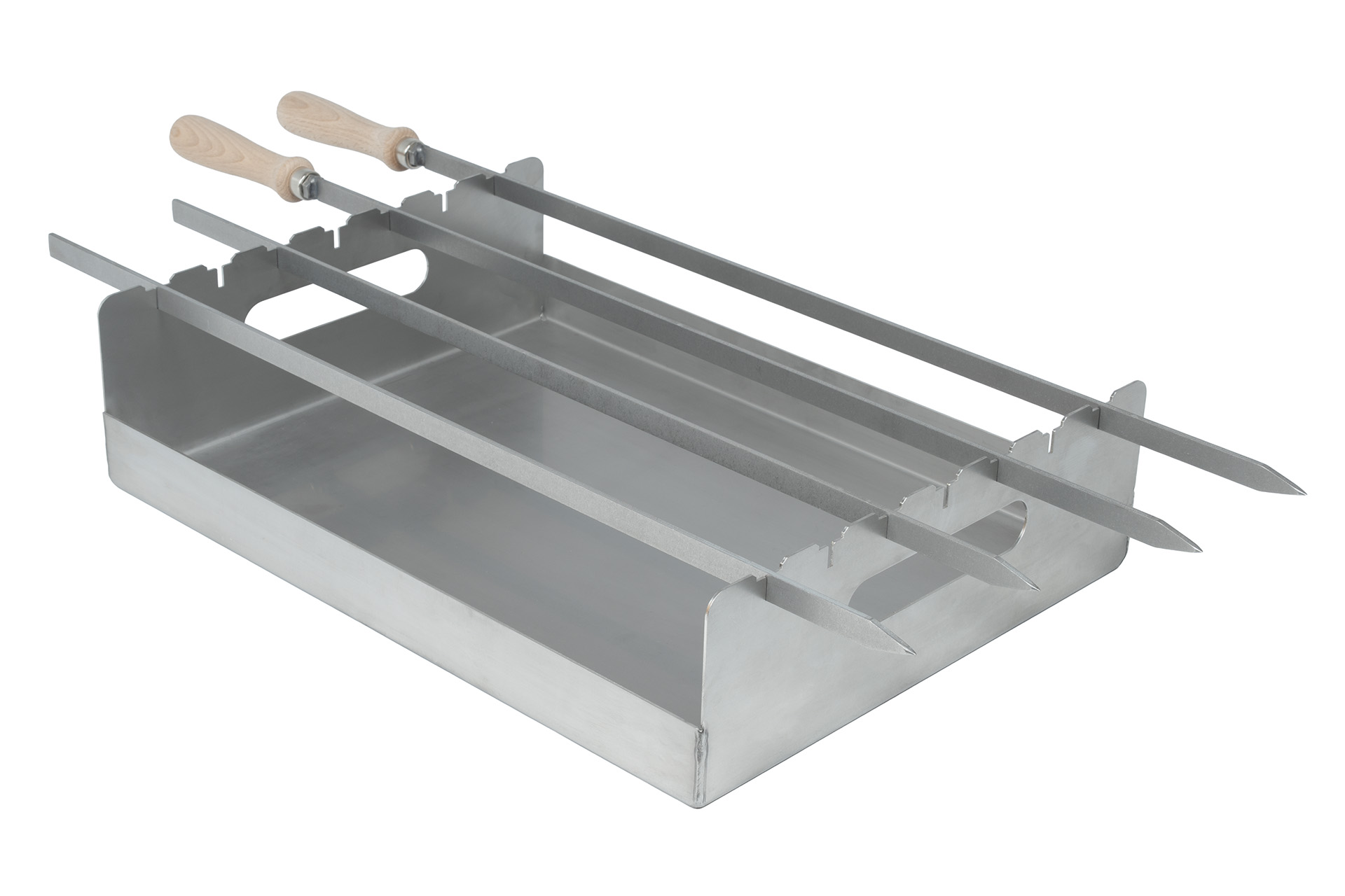 Servierbox für Grillspieße Schwertpräsentator Grillspieß-Organizer Servierschale Servierstation Spieß-Haltebox