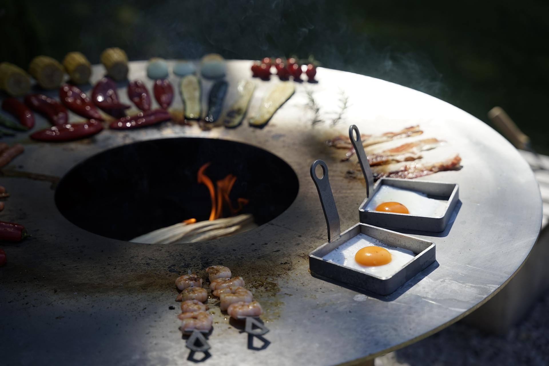 Eierring Omlettform Edelstahl Pancake Eierform eckig 10x10cm quadratisch 1 Stück