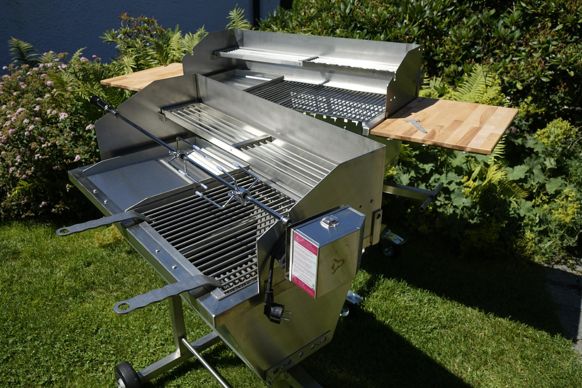Edelstahlgrill Grill BBQ Edelstahl Drehspie Holzkohlegrill Steckerlfischgrill Steckerlfisch (7) Edelstahlgrill Grill BBQ Edelstahl Drehspie Holzkohlegrill Steckerlfischgrill Steckerlfisch (7)